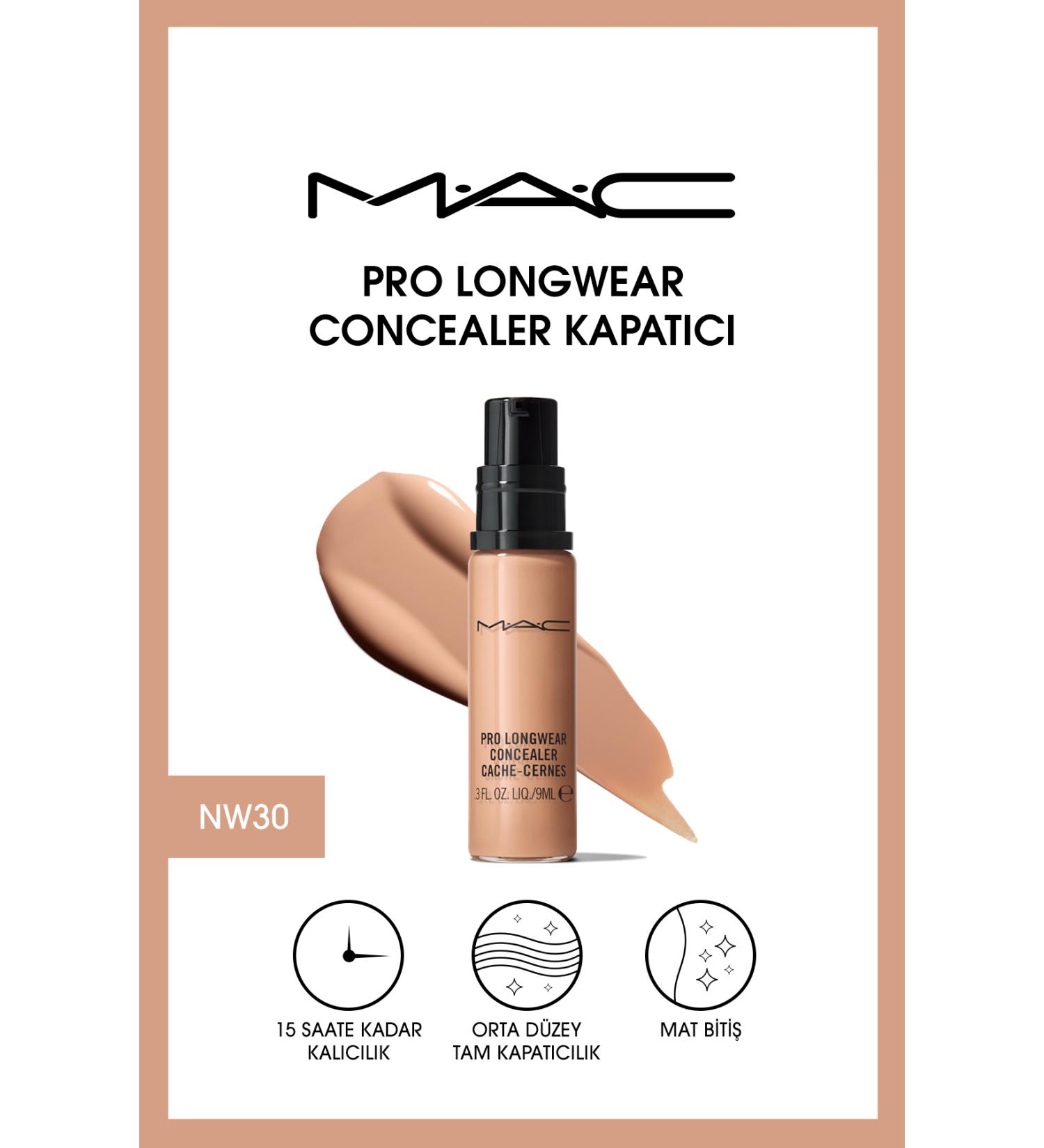Mac 15 Hour Medium Coverage Under Eye Concealer - Pro Longwear Concealer Nw30 - 9ml