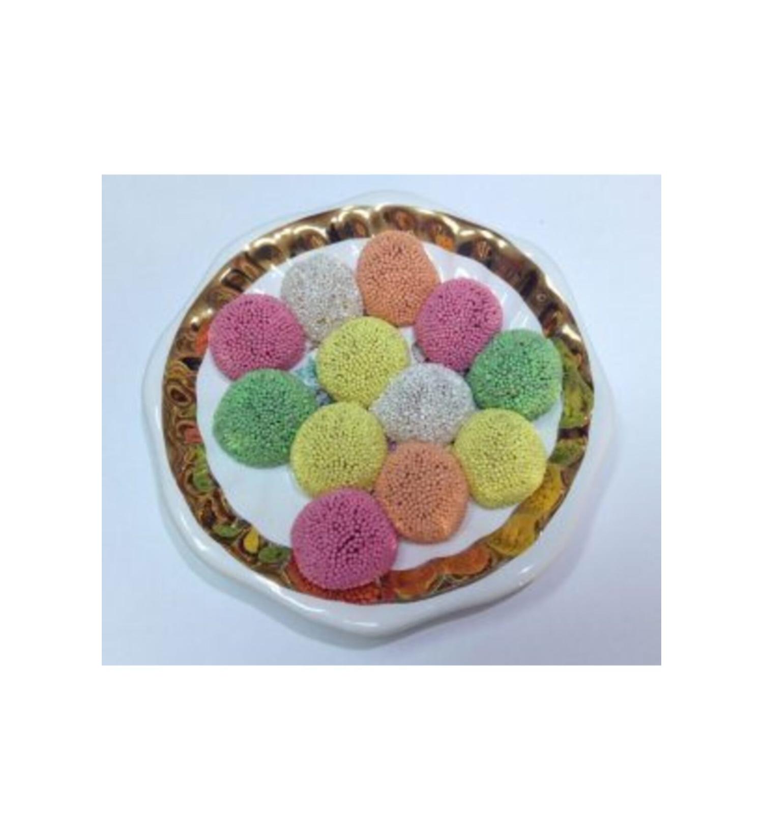 zsoy Famous Pineapple Kiwi Lemon Orange and Cherry Round Jelly Turkish Delight 500 gr Made from Sugar Beet E