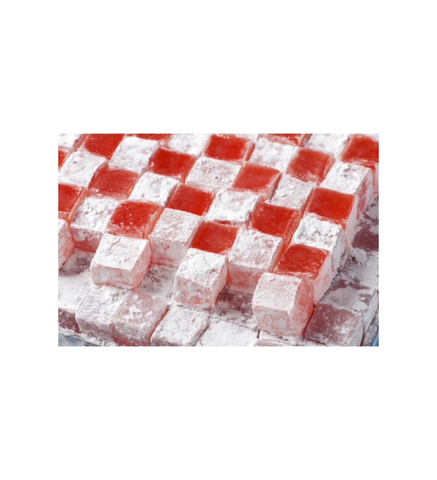 ekerci Caferzade Strawberry Turkish Delight 500 Gr