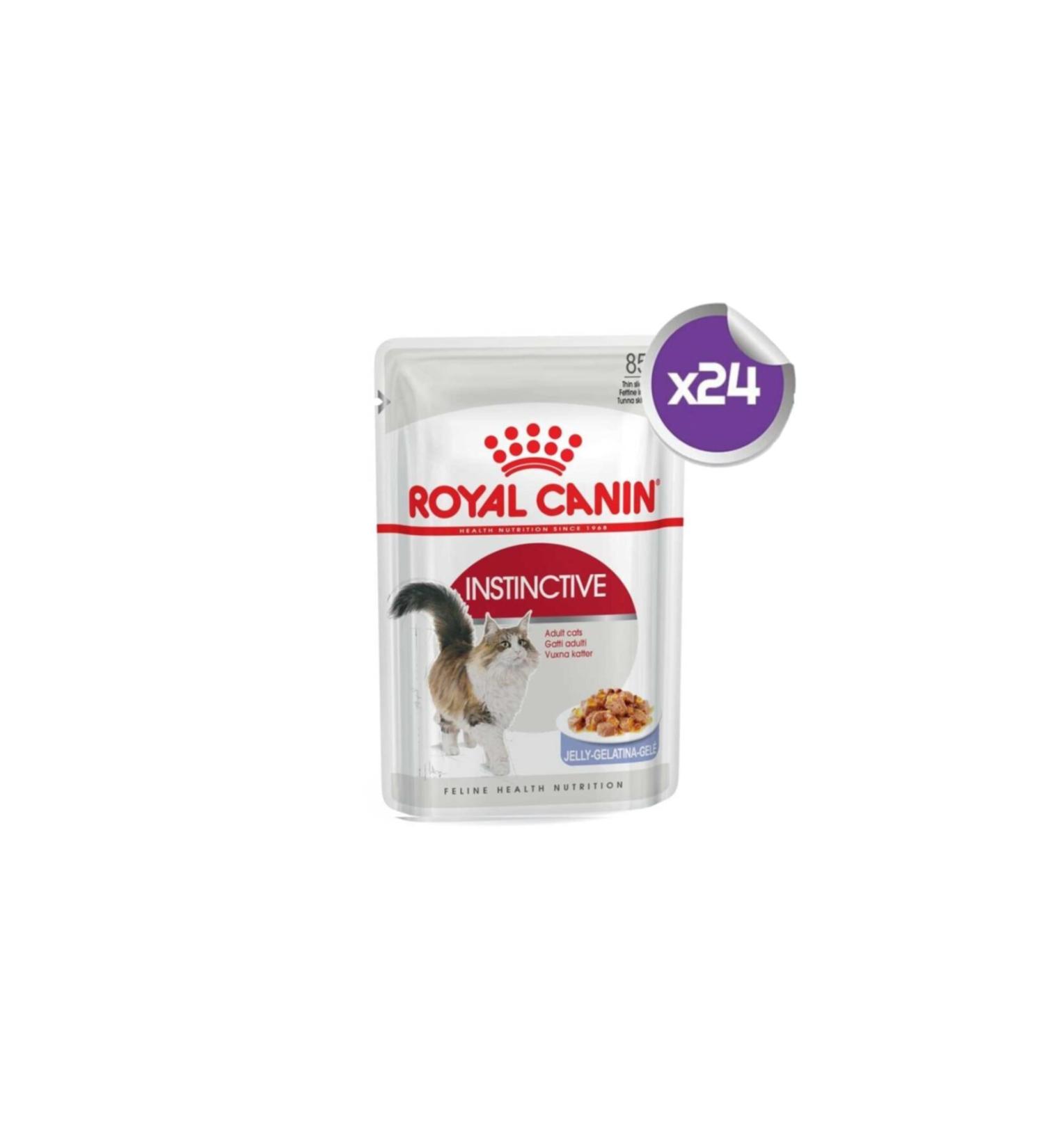Royal Canin Instinctive Jelly Adult Canned Cat Food 85 Gr 24 Pieces