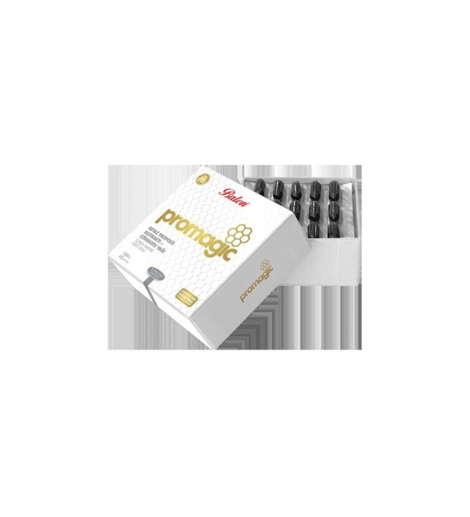 Balen Promagic White Propolis Extract and Black Cumin Oil Containing Supplementary Food