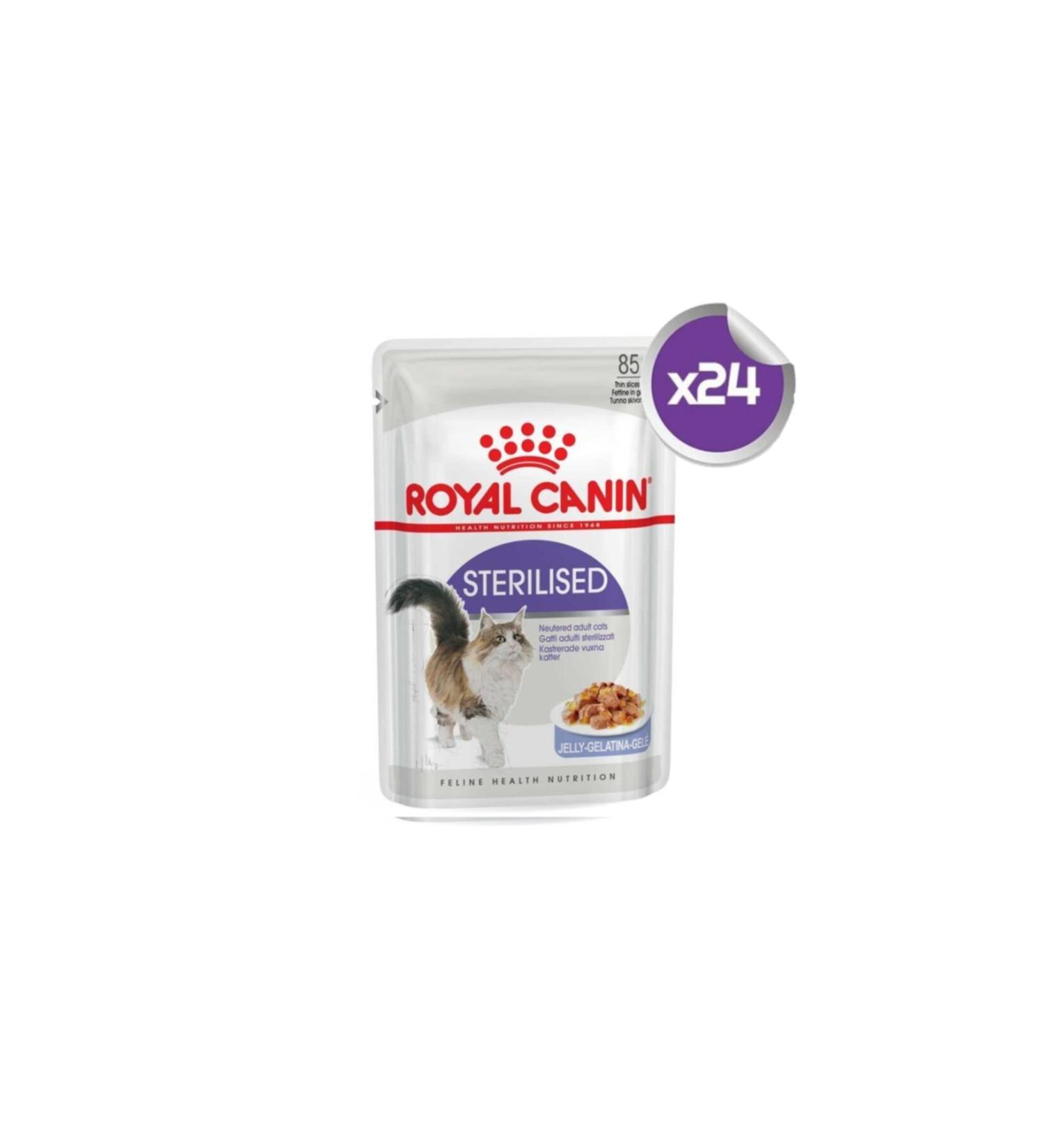 Royal Canin Sterilized Jelly Canned Cat Food 85 Gr 24 Pieces