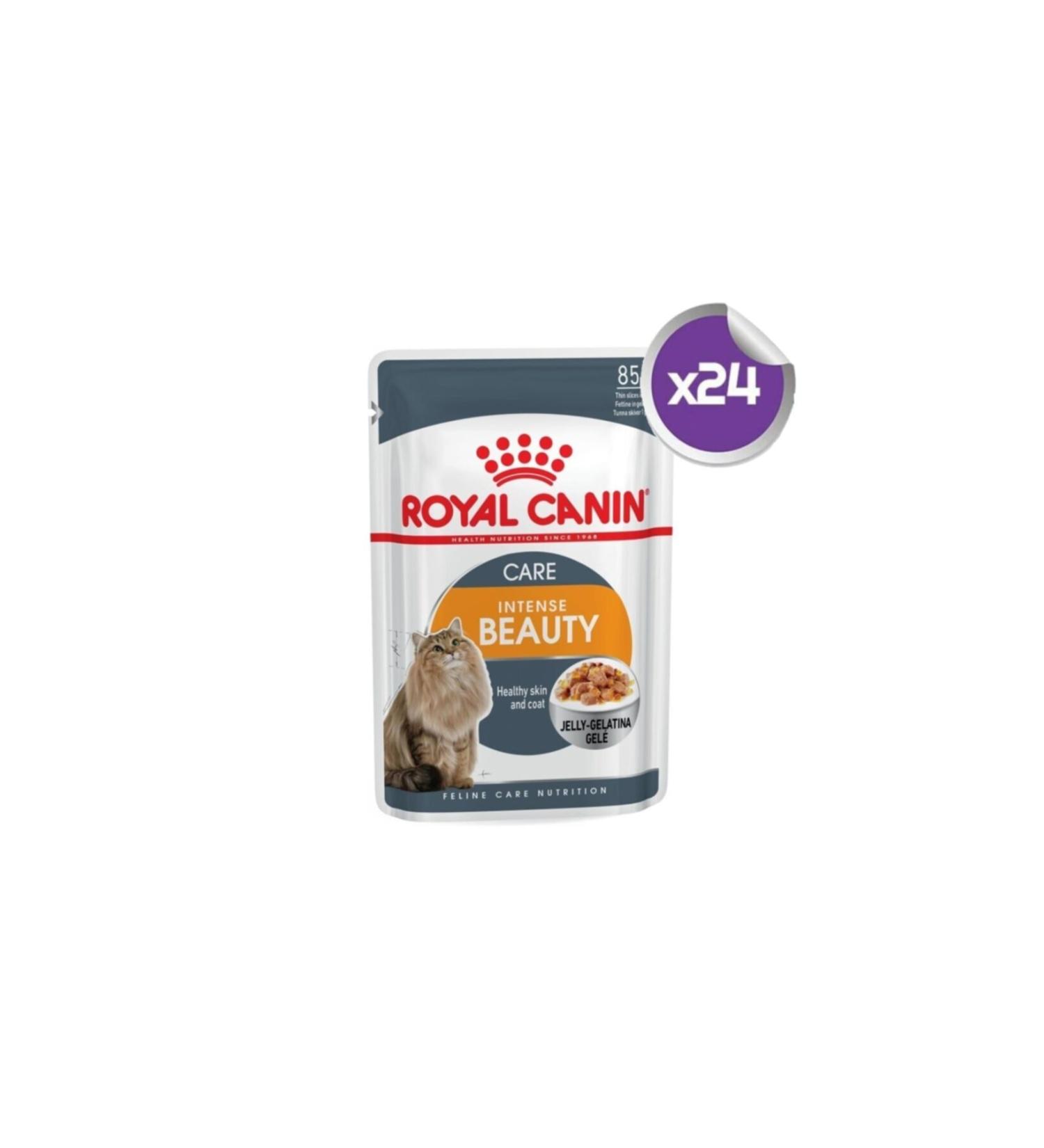 Royal Canin Intense Beauty Jelly Canned Cat Food 85 Gr 24 Pieces