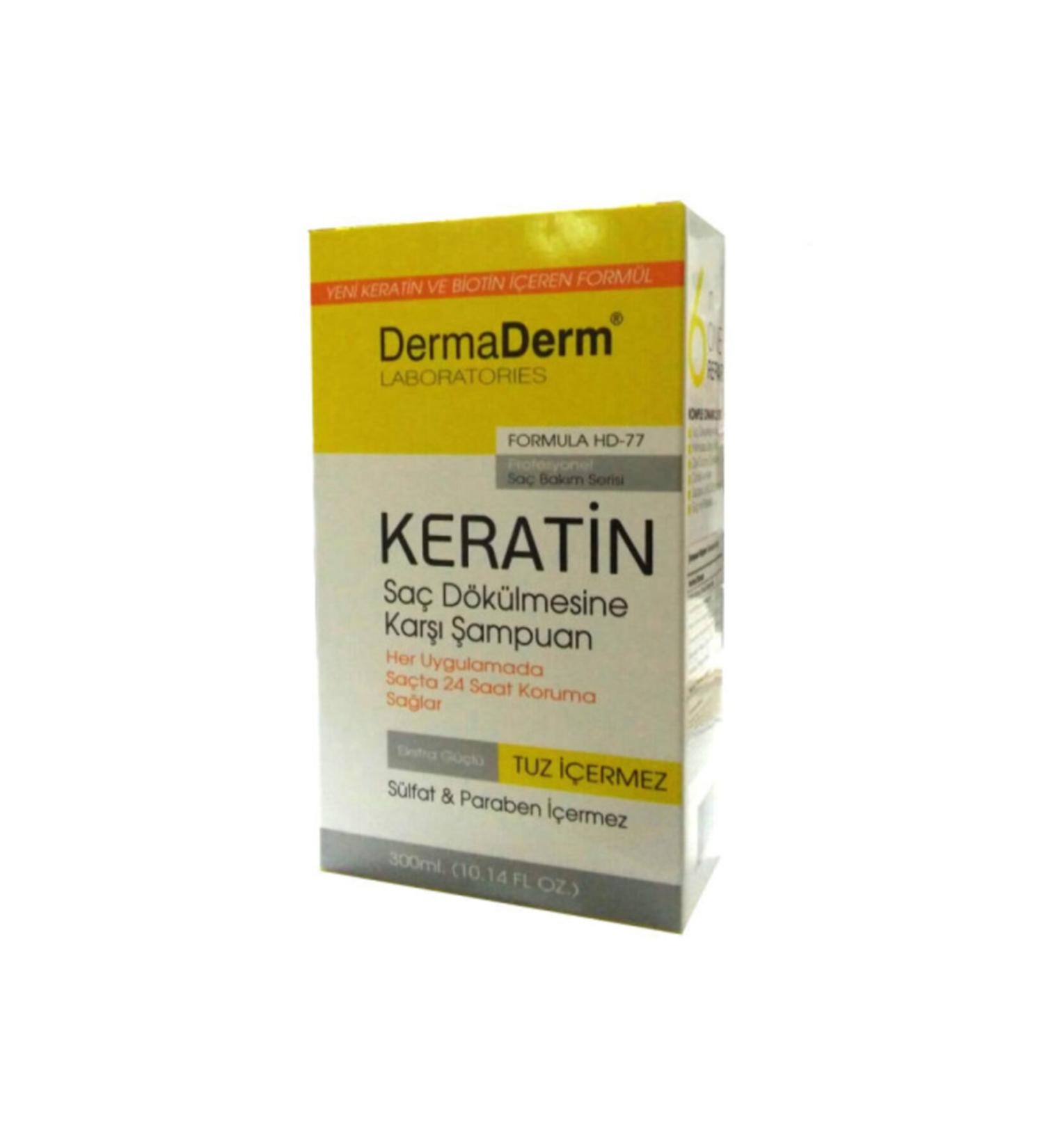 Erbilden Erb Dermaderm Keratin Anti Hair Loss Salt-Free Shampoo