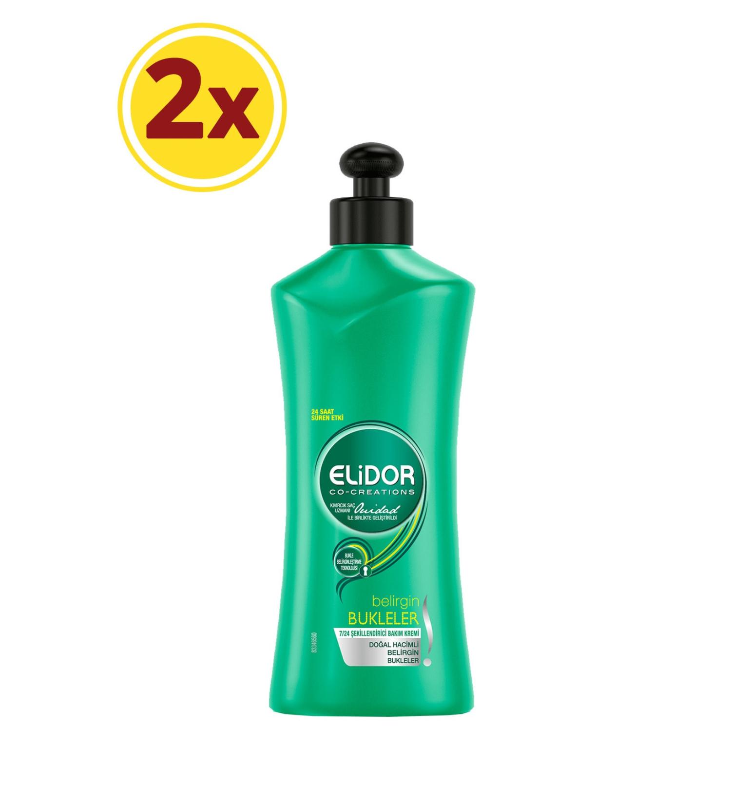 Elidor Definite Curls Hair Care Cream 300 Ml X 2