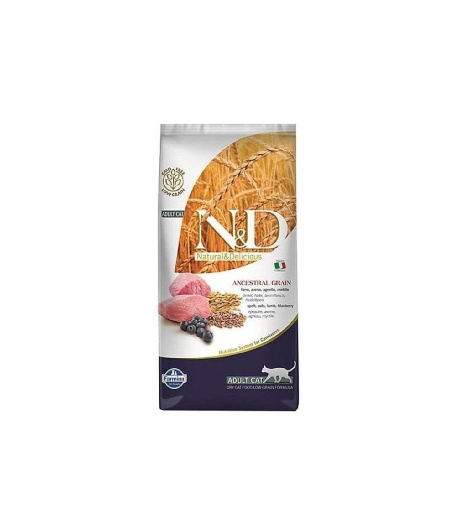 N & D Nd Low Grain Lamb & Blueberry Cat Food 5 Kg