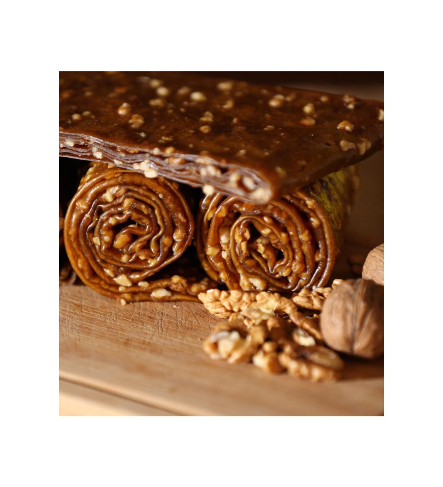 TicaretDeniz Walnut Fruit Roll Homemade Sugar-Free Natural 1.75 Kg