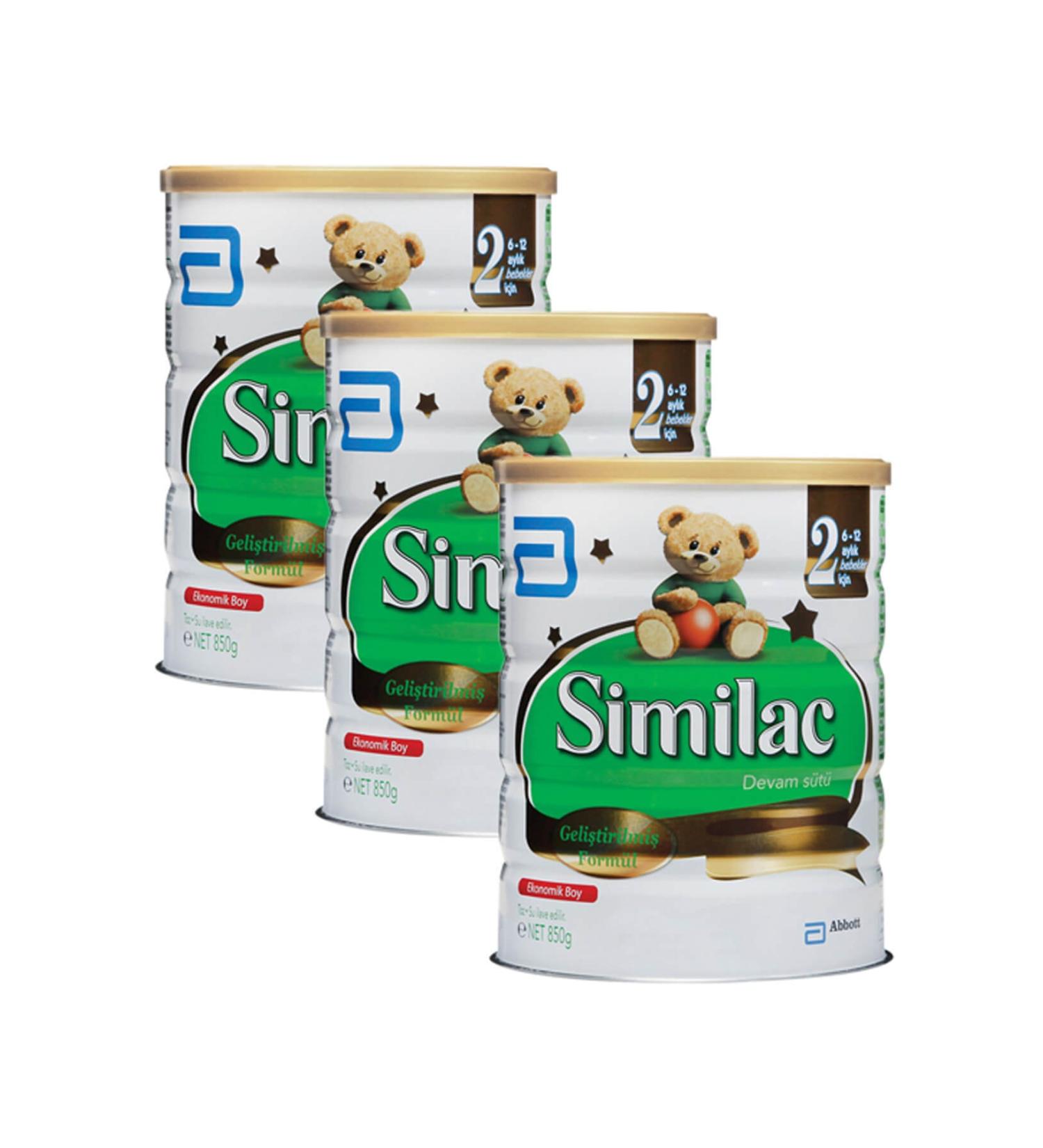 Similac Follow-On Milk Number 2 850 Gr X 3 Pieces