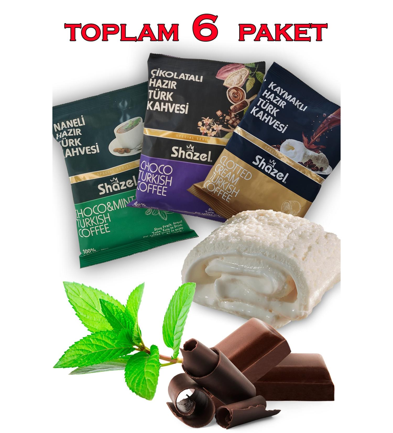 Shazel Special Series Turkish Coffee 6-Pack Total 600 Gr.