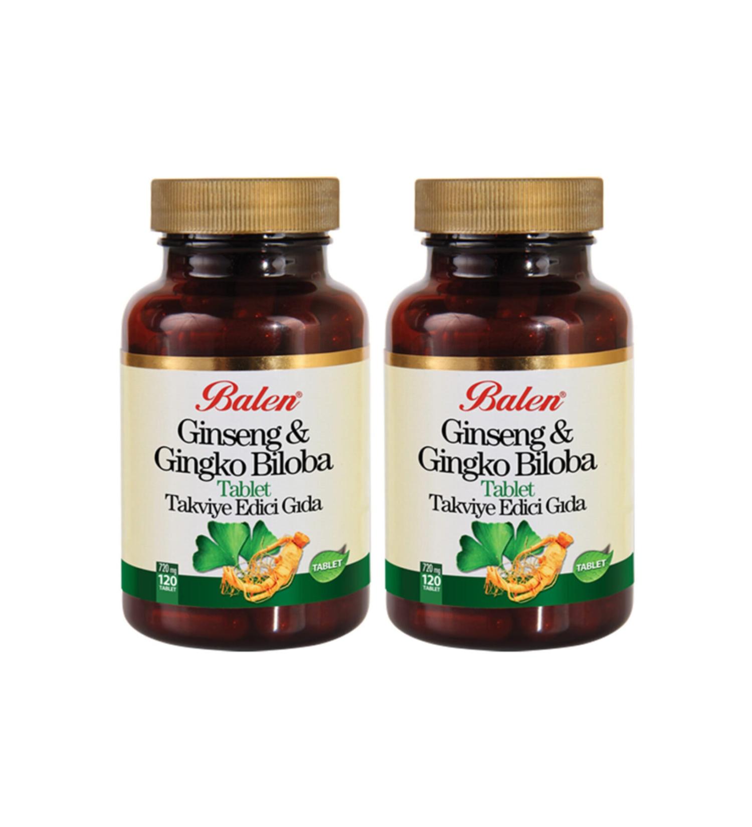 Balen Ginseng & Ginkgo Biloba Tablet Supplementary Food X 2 Pieces