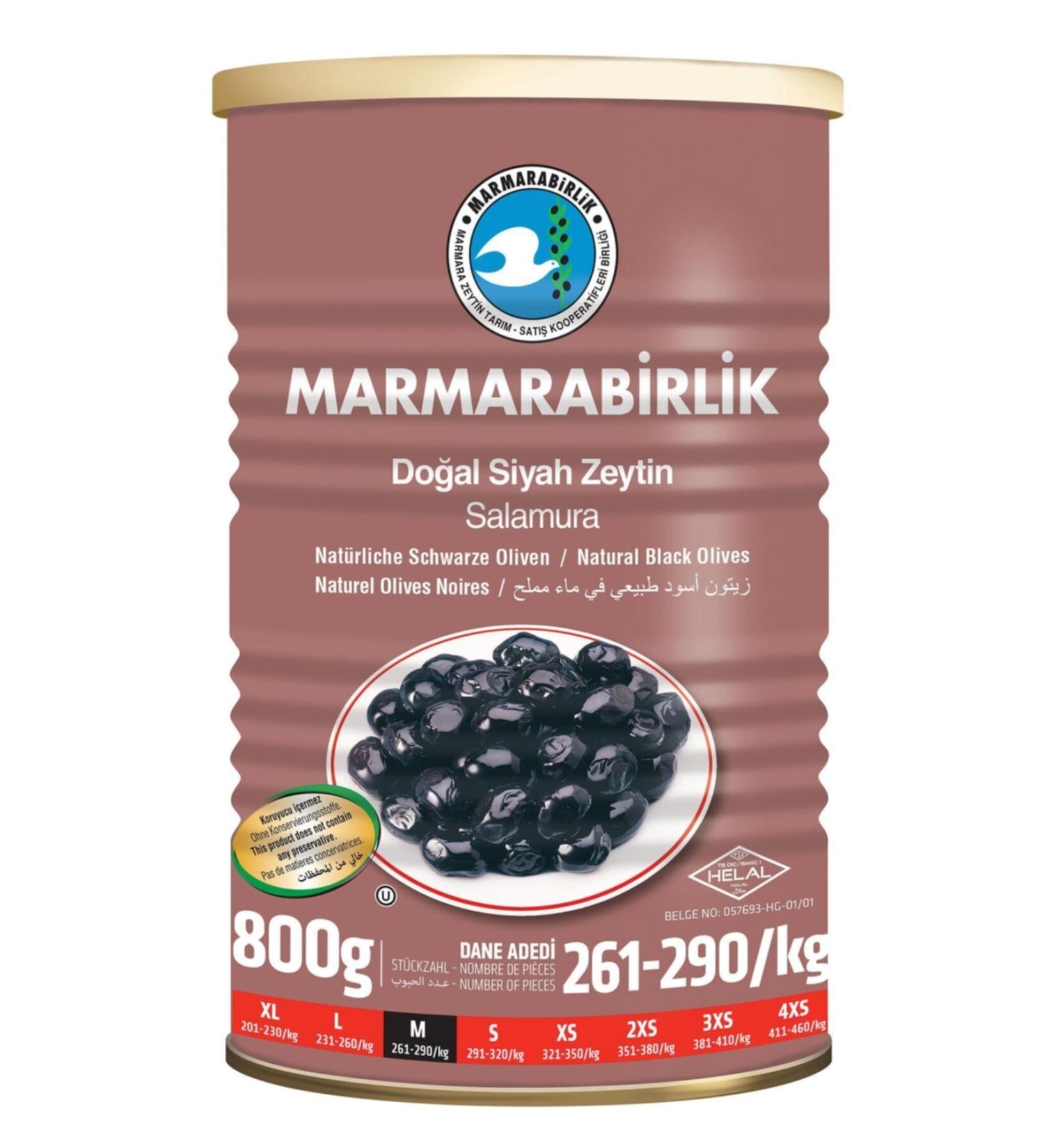 Marmarabirlik Tin Super Olive 800 gr