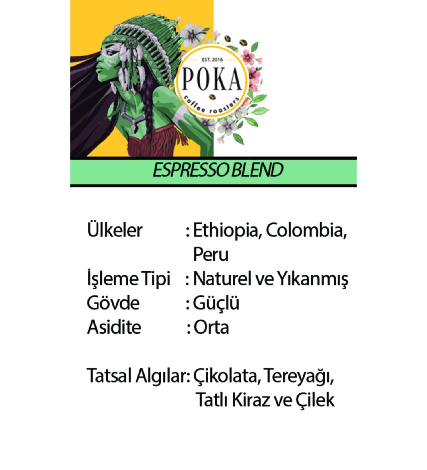 POKA COFFEE Espresso Blend 250 Gr Ground