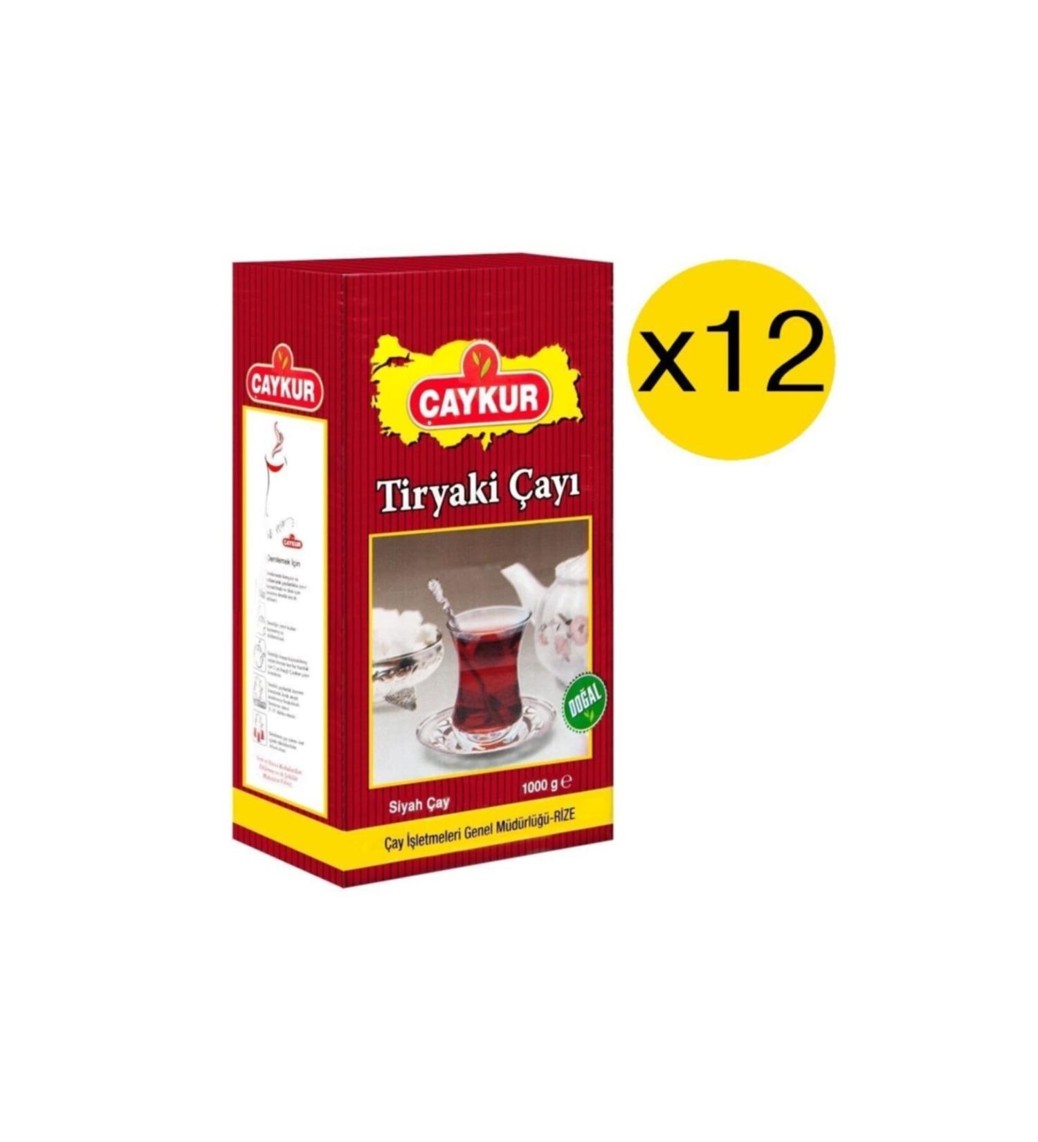aykur Tiryaki Tea 1 Kg X 12 Pieces