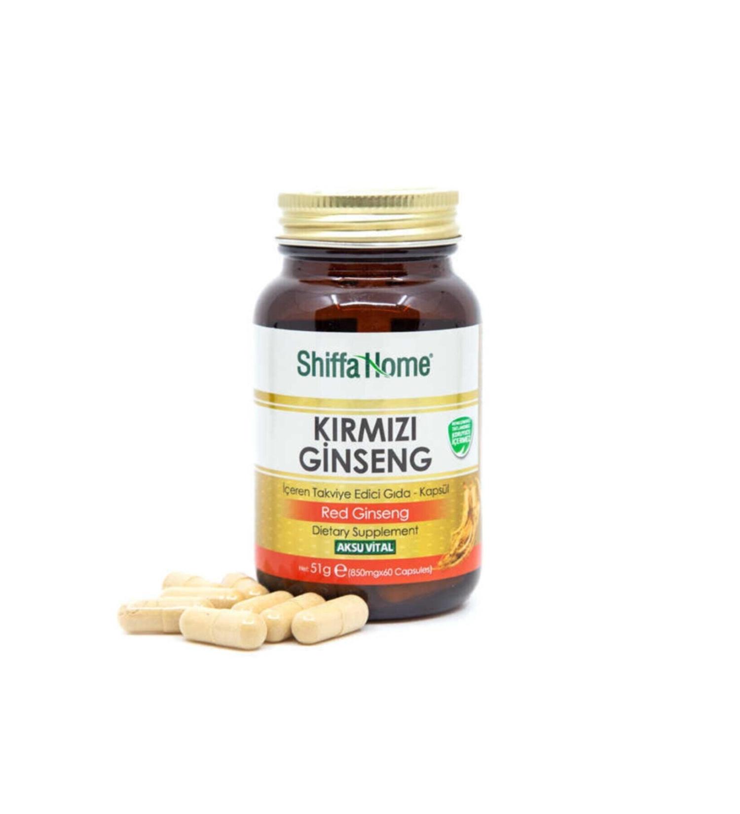Shiffa Home Red Ginseng Capsule 60 Capsules Red Ginseng 850mg