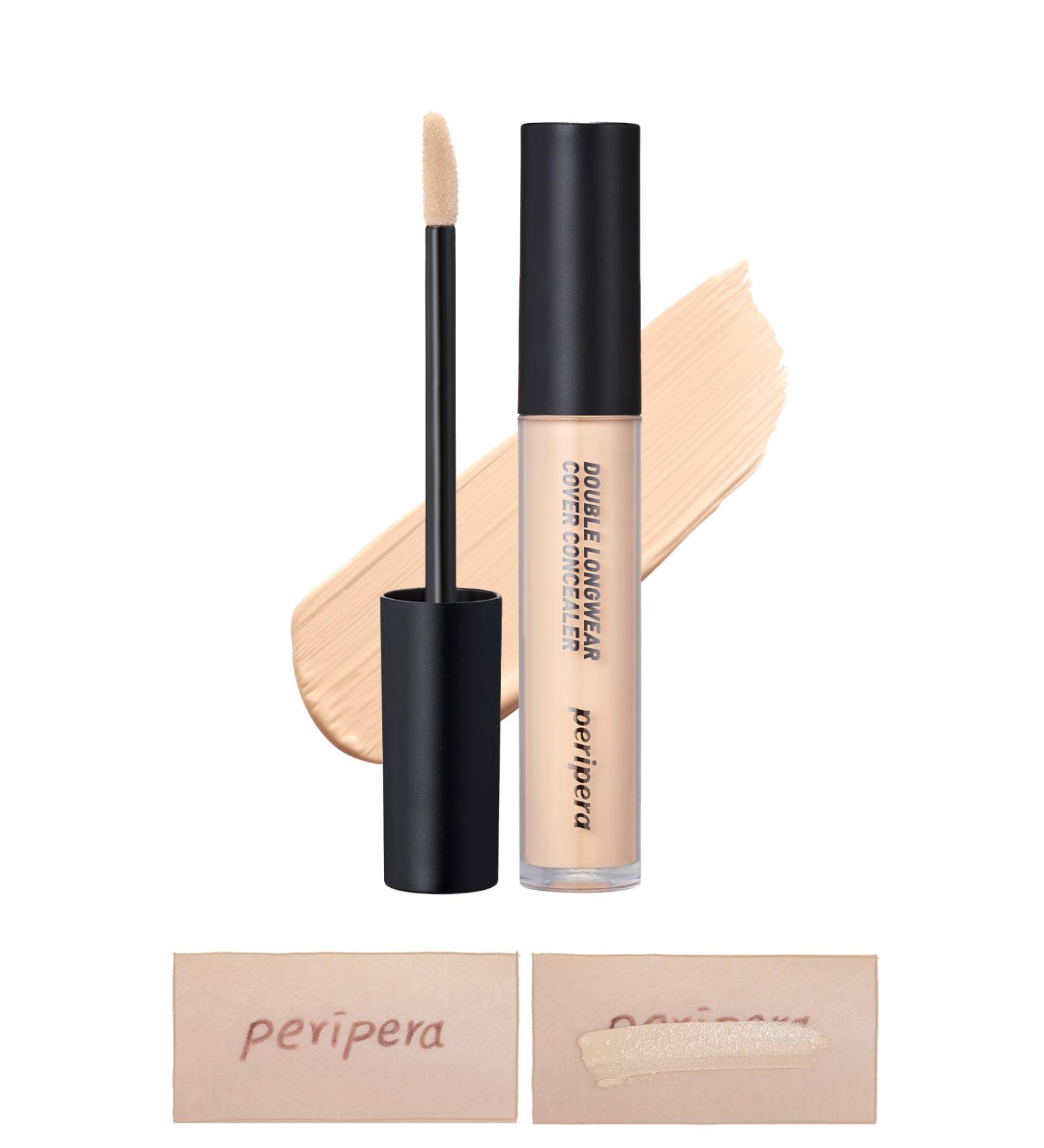PERIPERA Lightweight All Day High Coverage Double Longwear Cover Concealer (#02 NATURAL BEIGE) - Buy Online on GoSupps.com