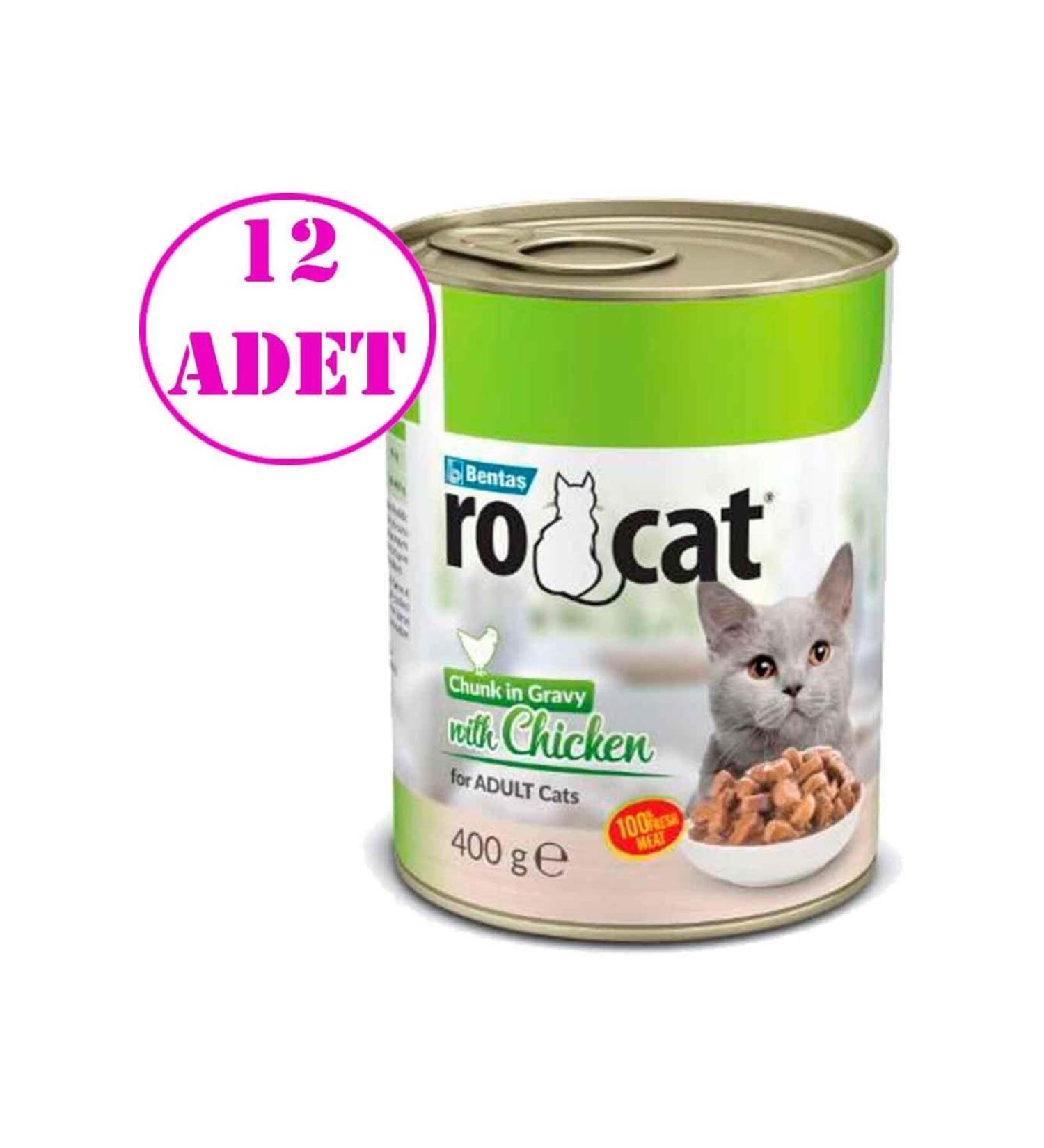 Rocat Ro Cat Chicken Cat Canned Food 400 Gr 12 AD