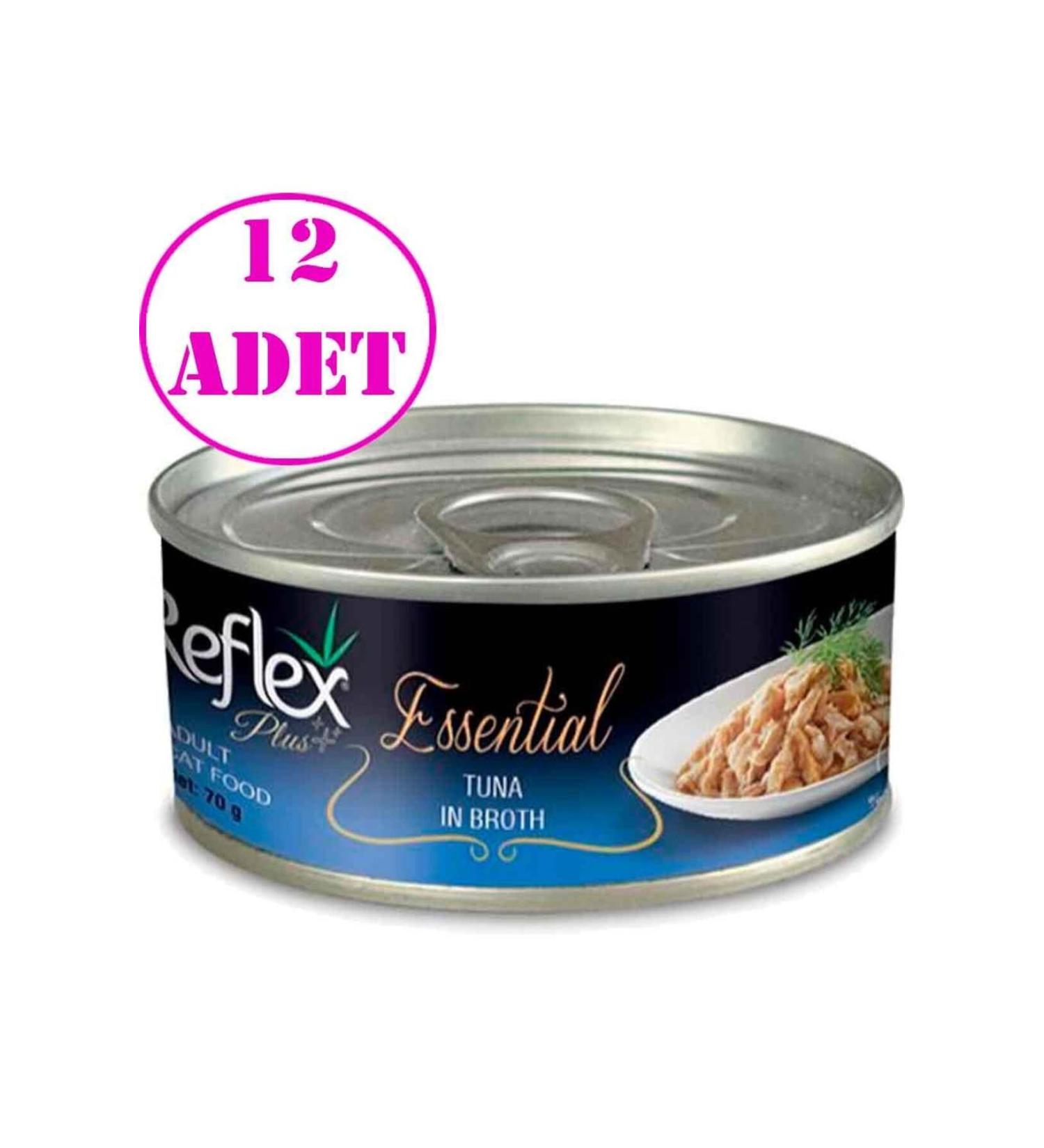 Reflex Plus Essential Atlantic Tuna Adult Cat Canned Food 70 gr 12 Pieces