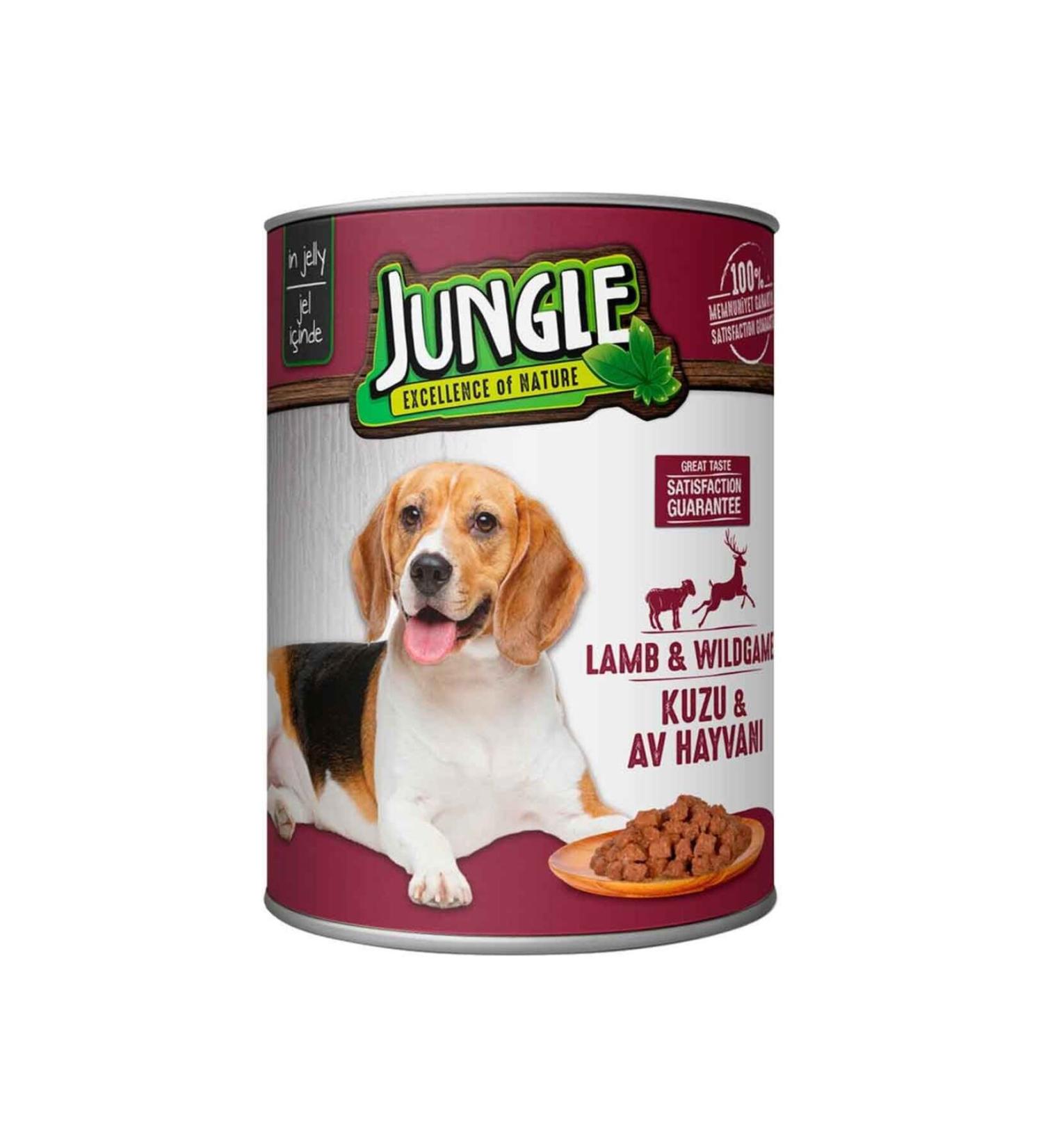 Jungle Canned Dog Food with Lamb and Game 415 gr