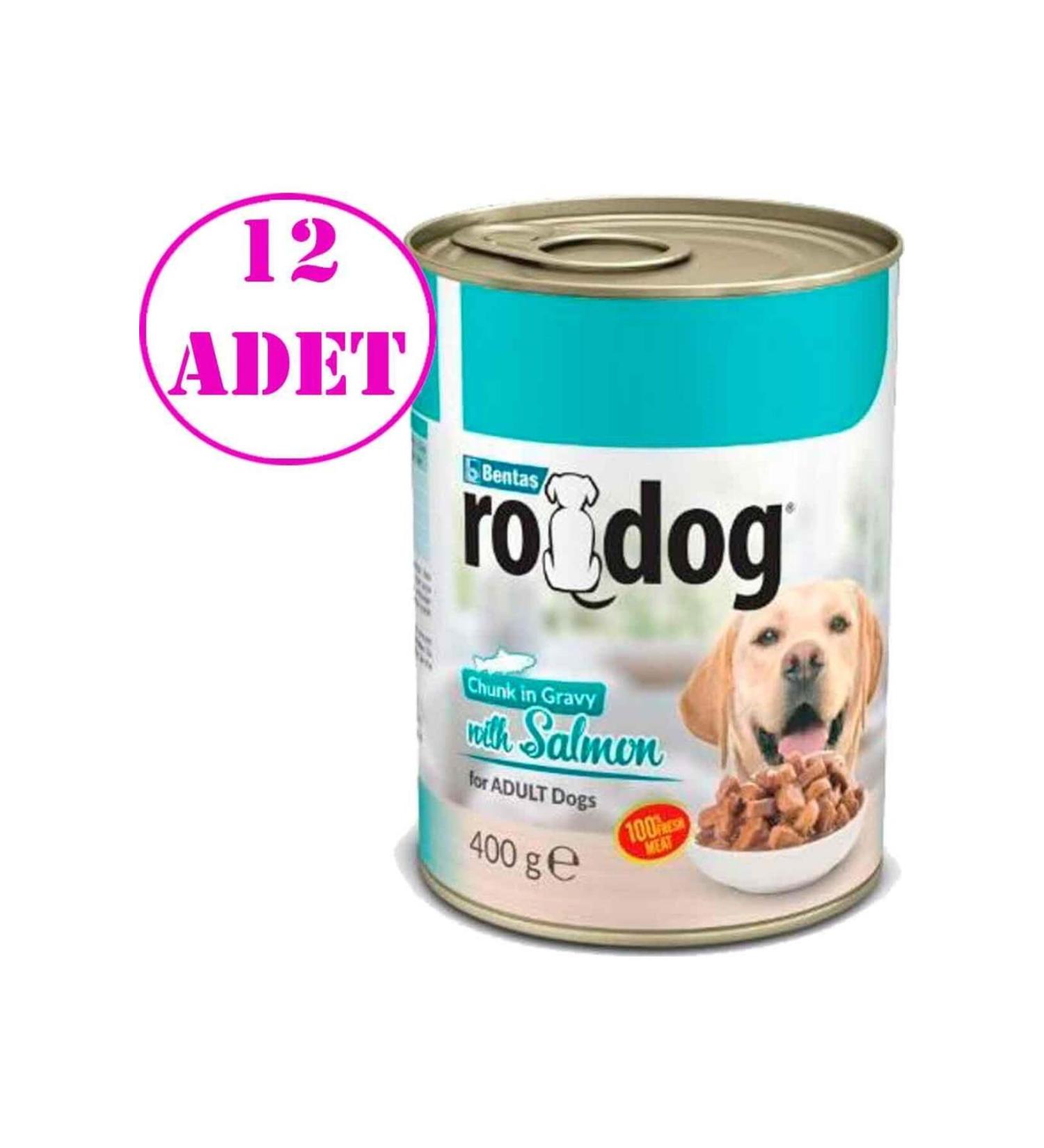 rodog Ro Dog Canned Dog with Salmon 400 Gr 12 AD