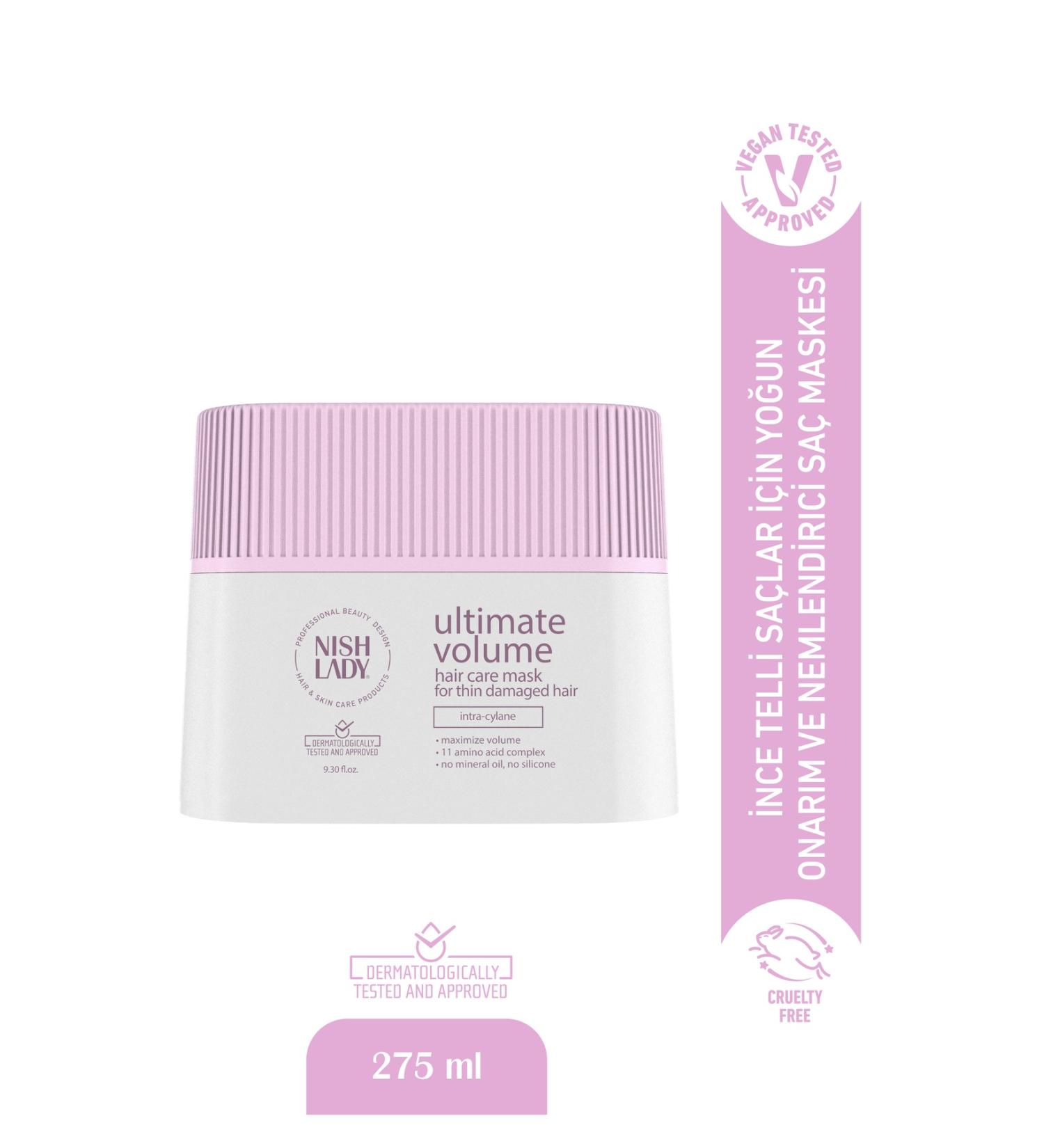 Nishlady Ultimate Volume Hair Mask Intensive Repairing and Moisturizing Mask for Fine Hair - Buy Online on GoSupps.com
