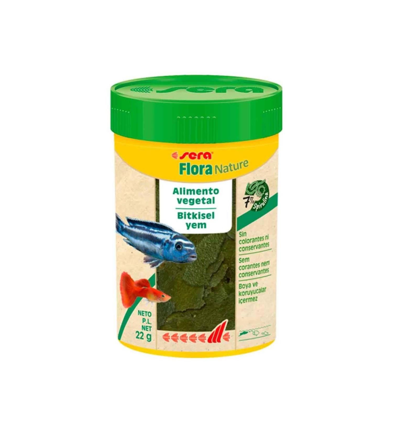 Sera Flora Nature Herbal Flake Fish Food 100 ml