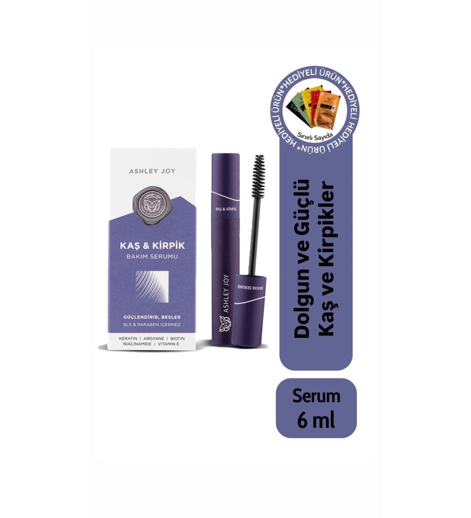 Ashley Joy Keratin and Biotin Nourishing Extension Natural Care Eyebrow Eyelash Serum 6 ml - Buy Online on GoSupps.com