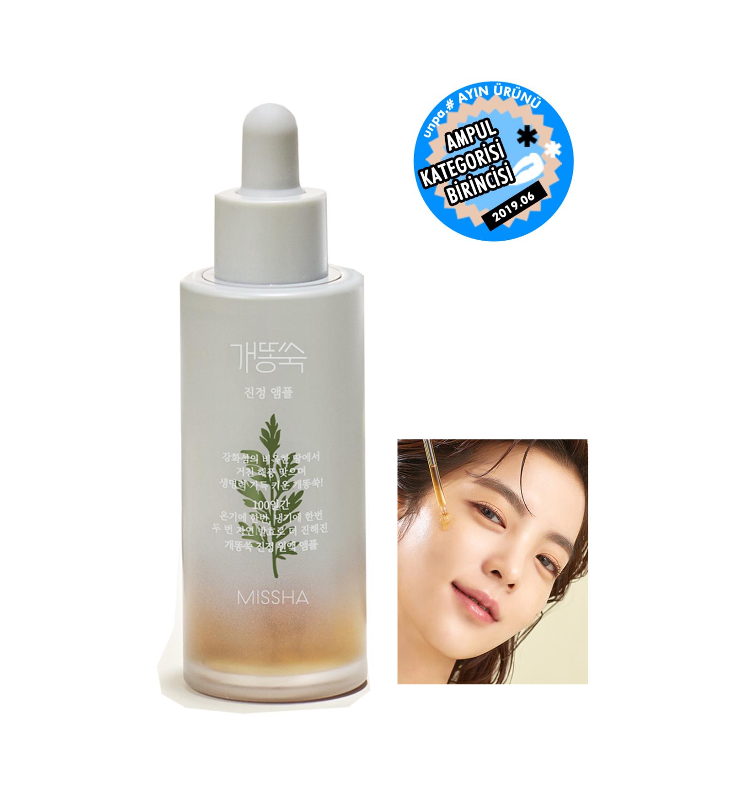 Missha Concentrated Ampoule Artemisia Calming Ampoule 50 ml Protecting the Oil-Moisture Balance of the Skin - Buy Online on GoSupps.com