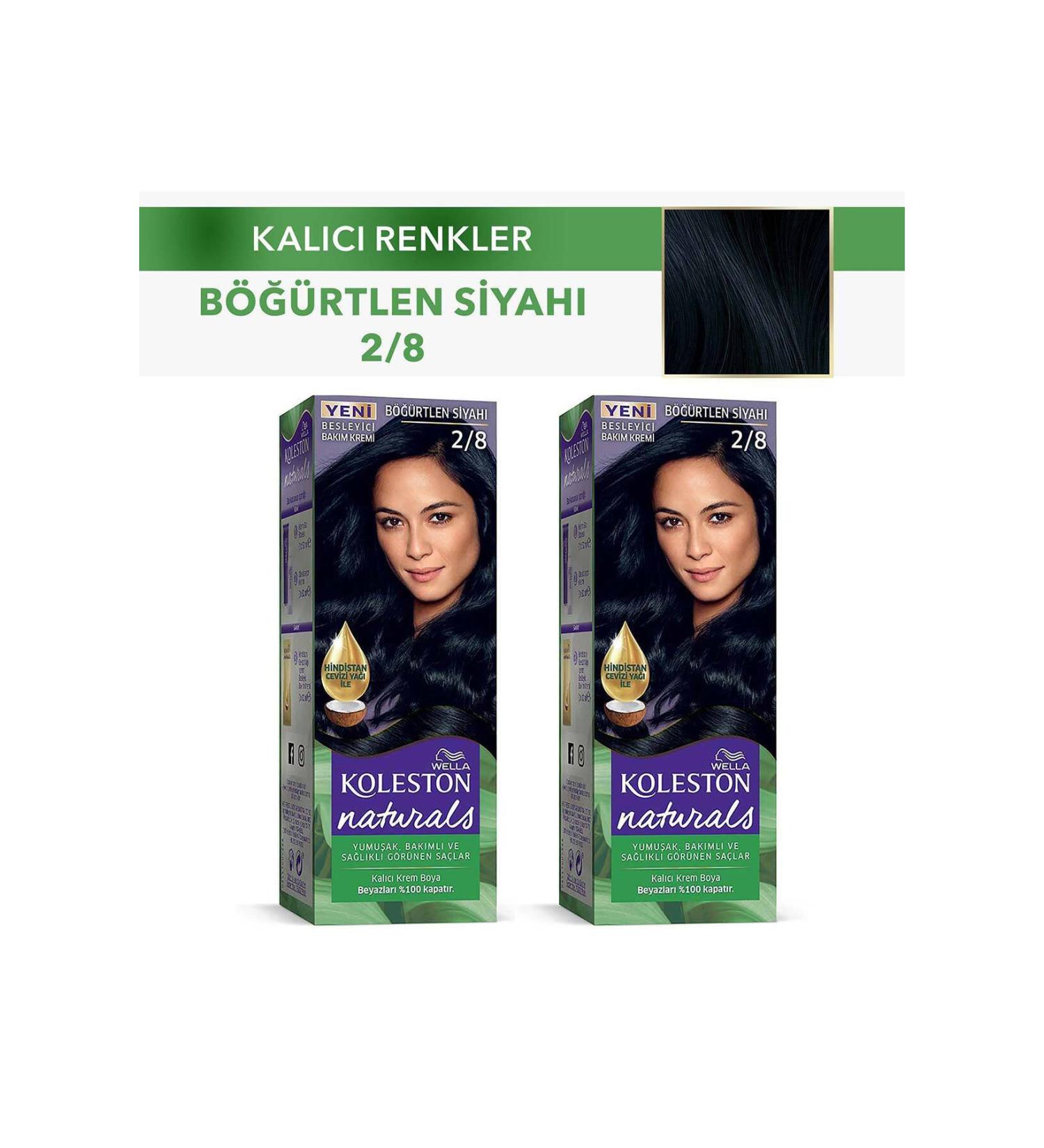 Wella Koleston Hair Dye Naturals 2/8 Black Berry X 2 Pieces - Buy Online on GoSupps.com