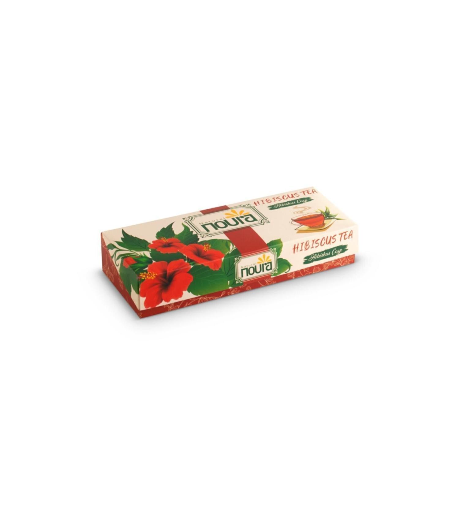 Noura Natural 10-Pack Hibiscus Tea Bags - Buy Online on GoSupps.com