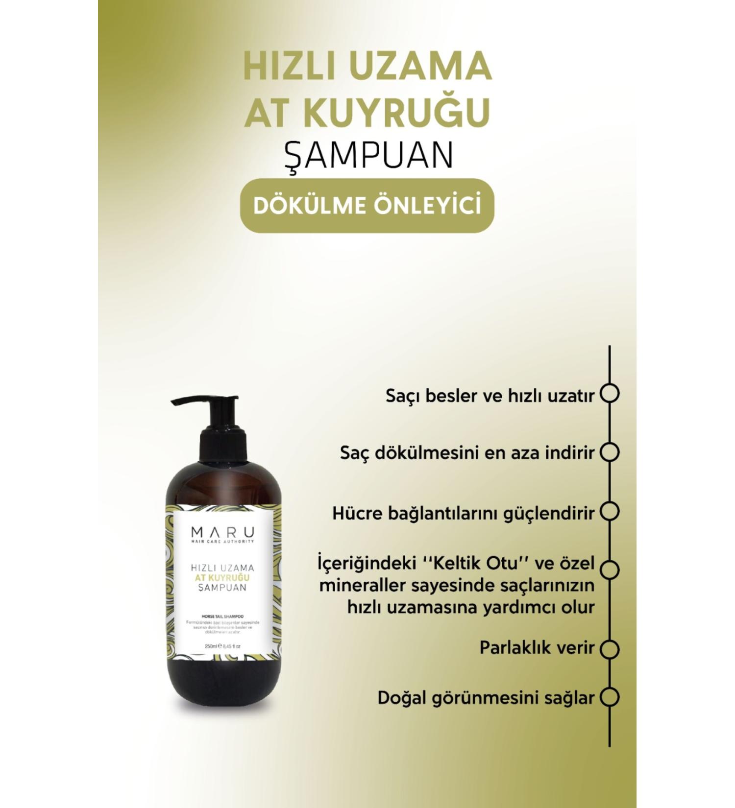 MARU Fast Growth Horsetail Shampoo for Weak and Damaged Hair 250 ml 8684382736461 - Buy Online on GoSupps.com