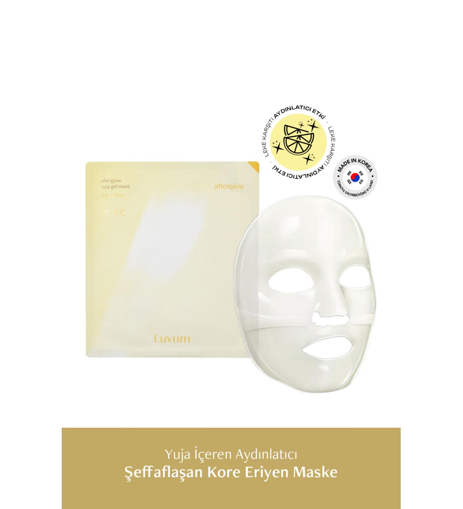 LUVUM Transparent Korean Mask Yuja Brightening Calming Repair Yuja Gel Mask - Buy Online on GoSupps.com