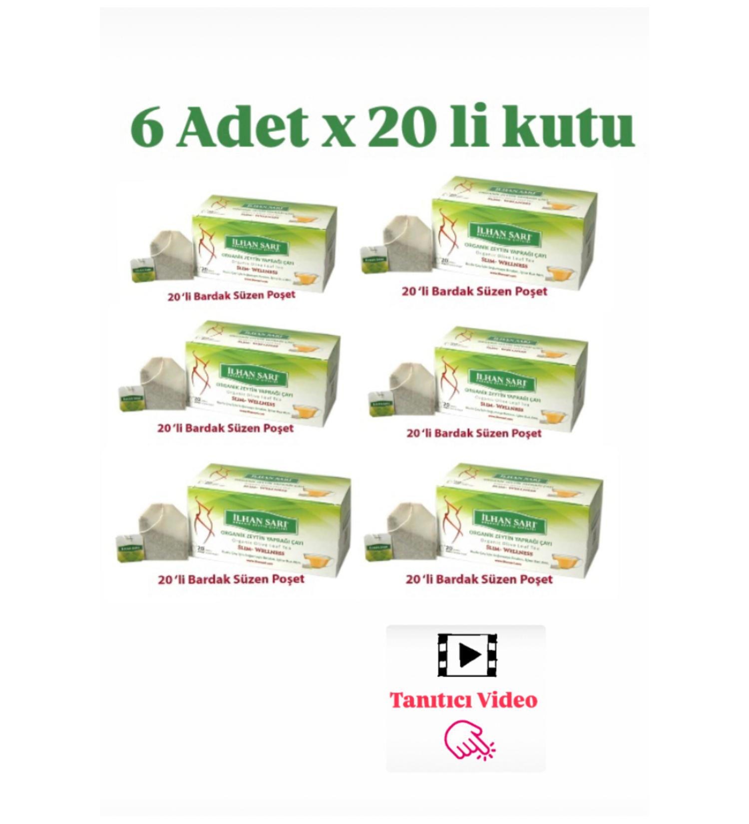 muliva lLHAN SARl 6 Pcs Organic Herbal Tea 20 Pcs Box Zleaf Tea Bag Detox Form Tea - Buy Online on GoSupps.com