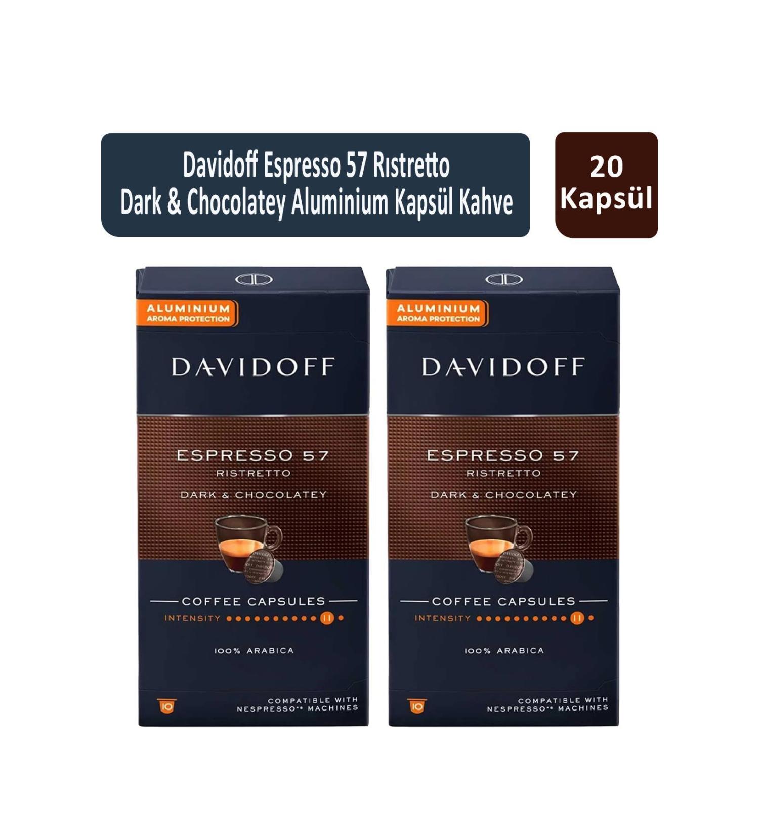 Tchibo Espresso 57 Ristretto Dark & Chocolatey Capsule Coffee x 2 Pieces - Buy Online on GoSupps.com