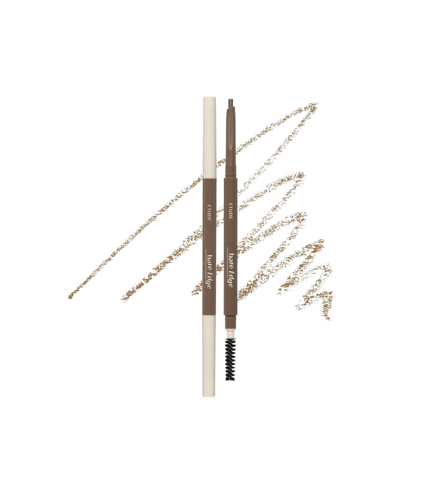 ETUDE Bare Edge Slim Brow / 3d Hexagonal Tip Natural Looking Eyebrow Pencil - 04 Light Brown - Buy Online on GoSupps.com