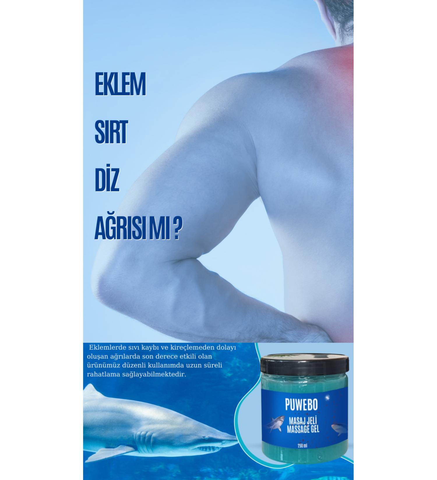 PUWEBO Shark Cartilage Extract Pain Relief Balm 250 ml