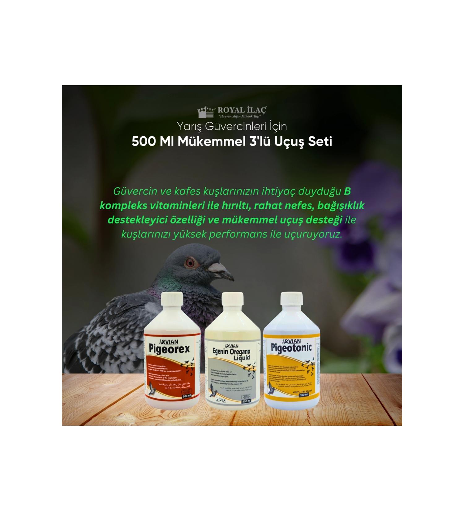 Royal la Royal la Racing Pigeons 500 ml Comfortable Breath High Performance and Perfect Flight Set