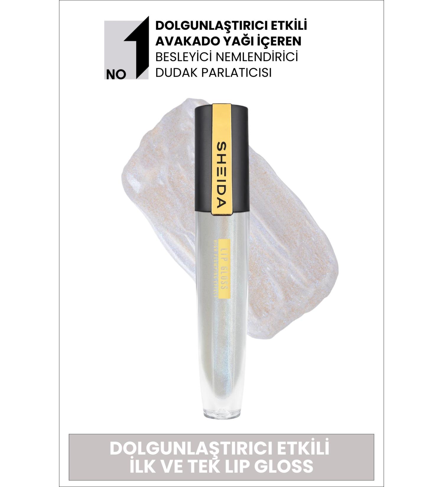 Sheida Plumping Effect Lip Gloss Lipgloss - Metallic Blue No: 51 Nourishing & Shiny Effect - Buy Online on GoSupps.com