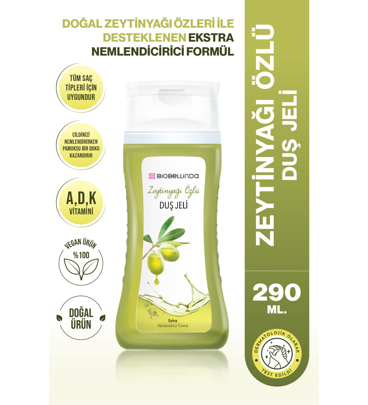 BioBellinda Shower Gel Olive Oil Extract 290 ml - Buy Online on GoSupps.com