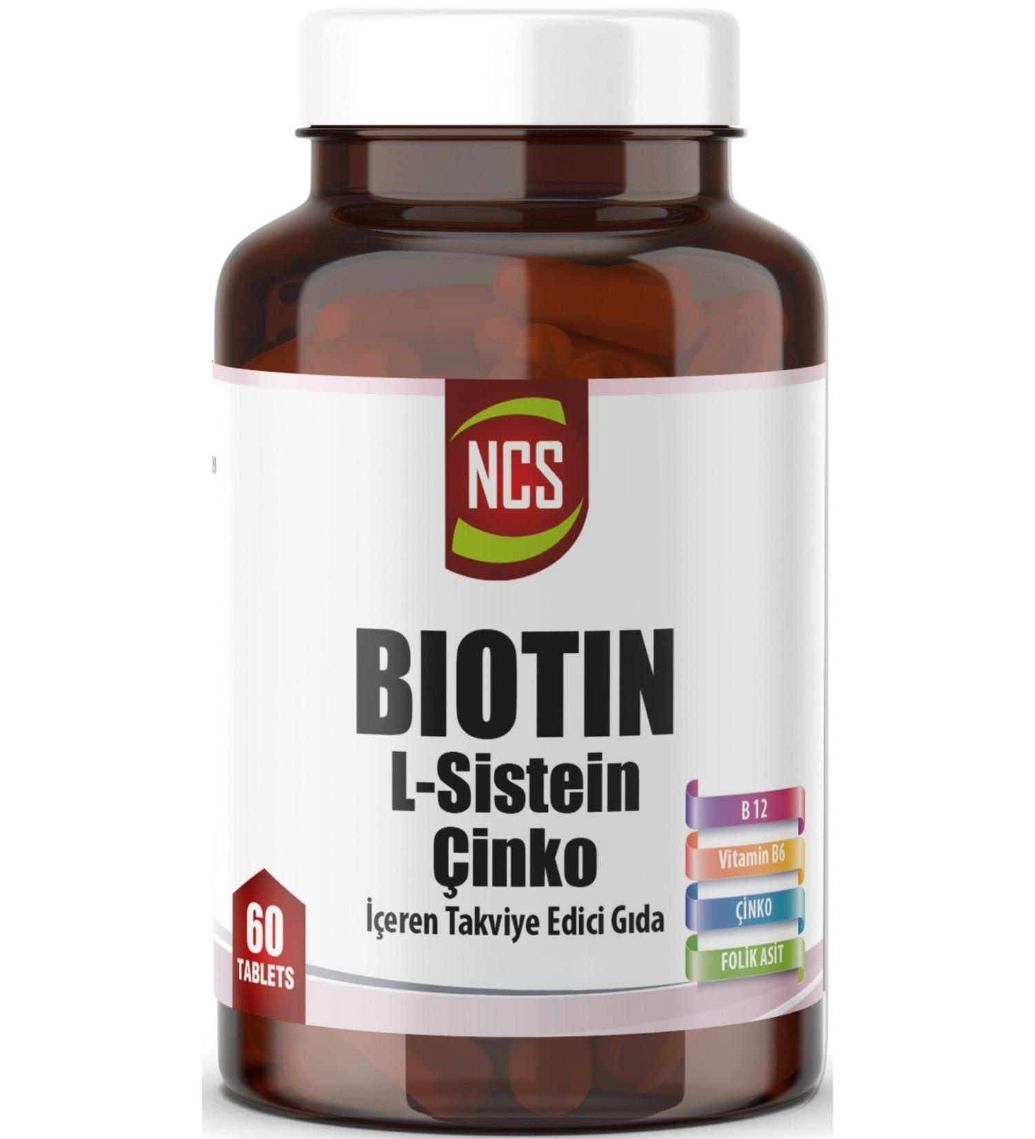 Ncs Biotin L-cystine Vitamin B6 Folic Acid Vitamin B12 L Methionine 60 Tablets