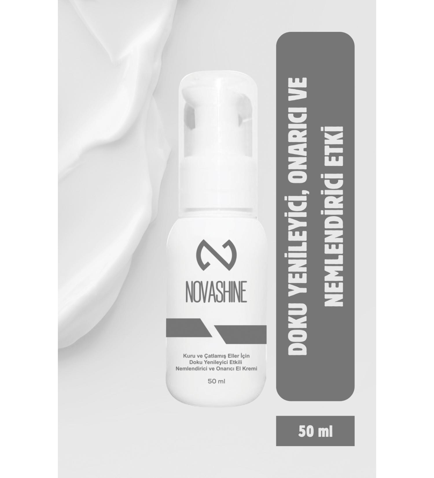 Novashine Moisturizing and Repairing Hand Cream with Tissue Regeneration Effect for Dry and Cracked Hands 50 Ml - Buy Online on GoSupps.com