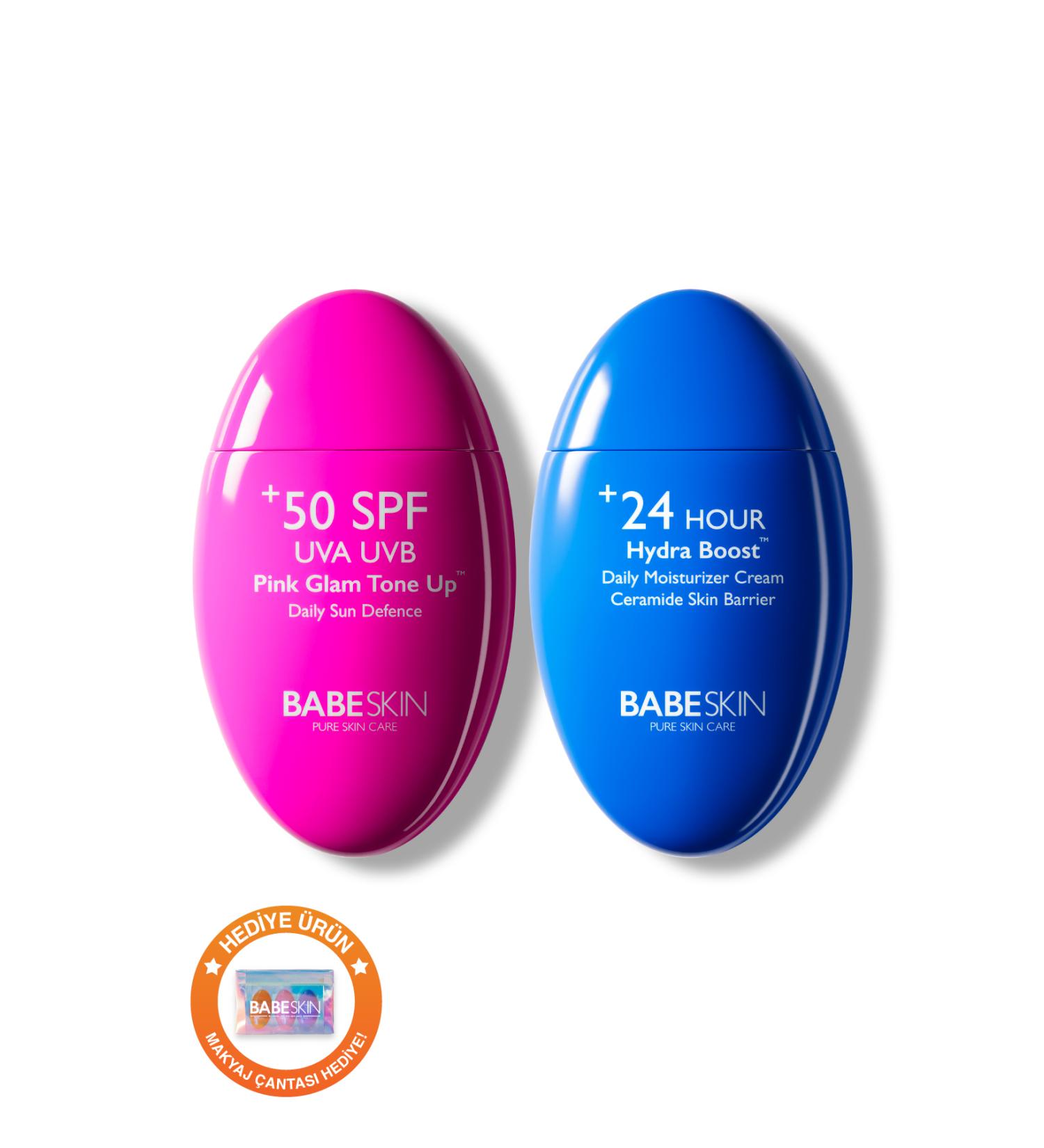 Babeskin Skin Tone Equalizer Brightener +50 SPF Sunscreen & Skin Barrier Repair Moisturizer Set - Buy Online on GoSupps.com