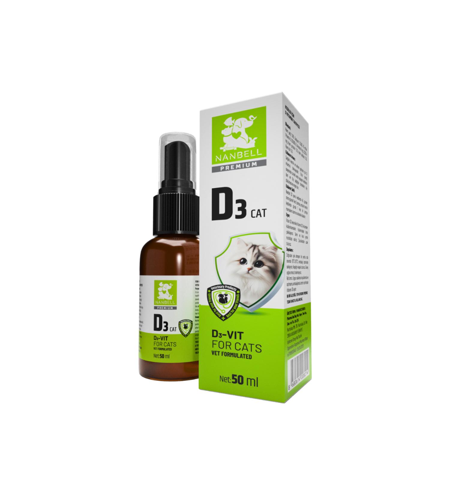 Nanbell D3 Cat - Vitamin D Supplement for Cats