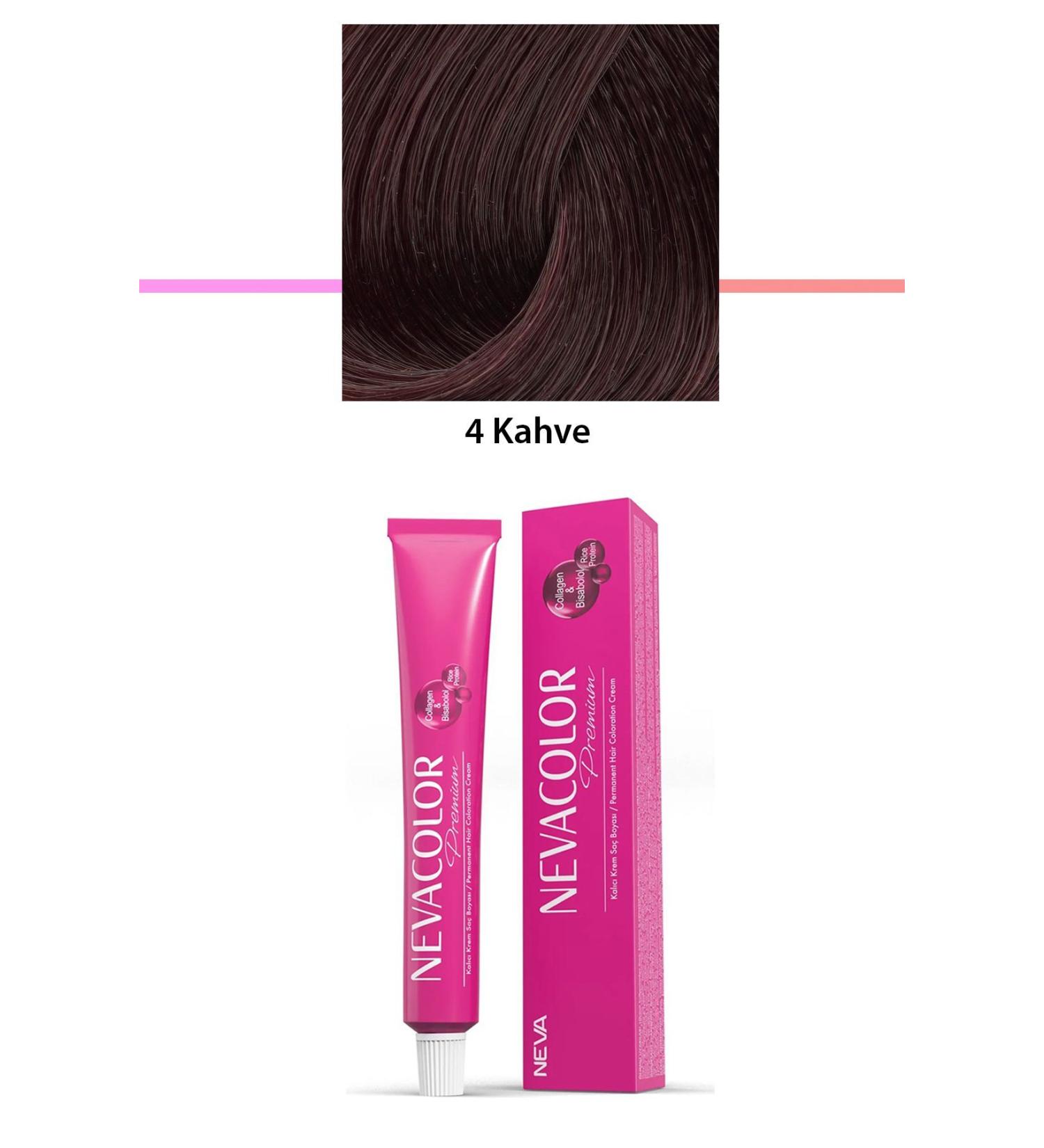 Premium 4 Coffee - Permanent Cream Hair Dye 50 G Tube - Lisinya Alithestereo