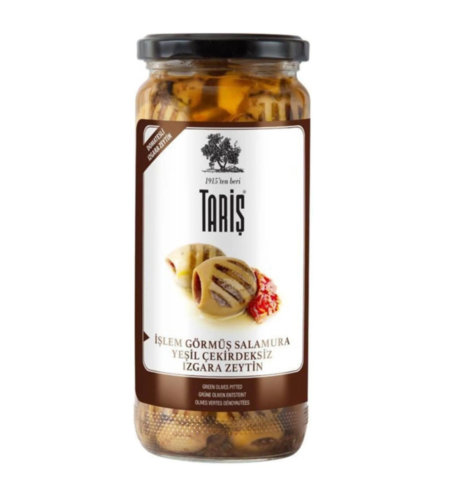 Tari Tari Green Pitted Grilled Olives 485 grams - Buy Online on GoSupps.com