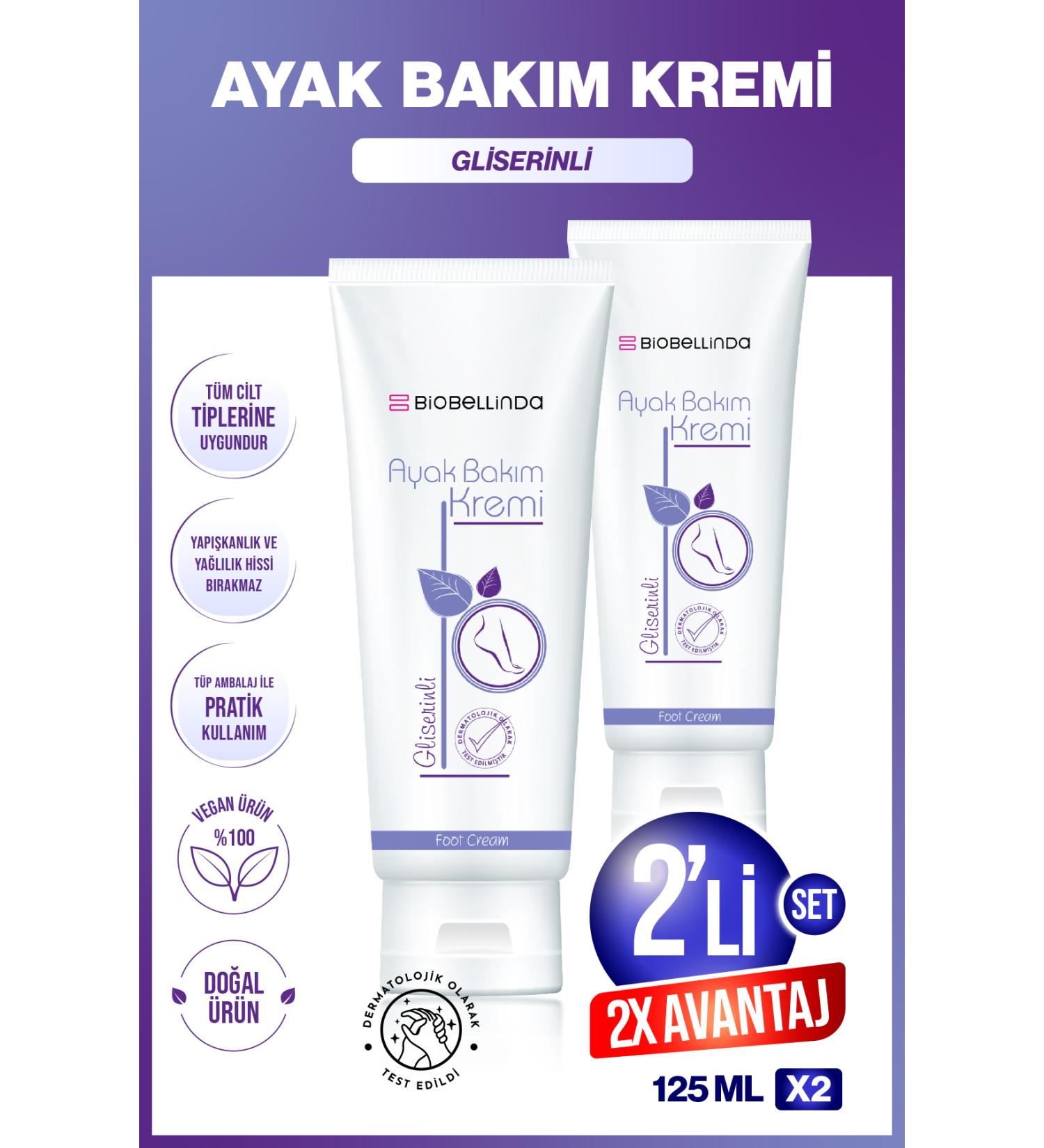 BioBellinda Glycerin Foot Care Cream 125 ml 2 Pieces