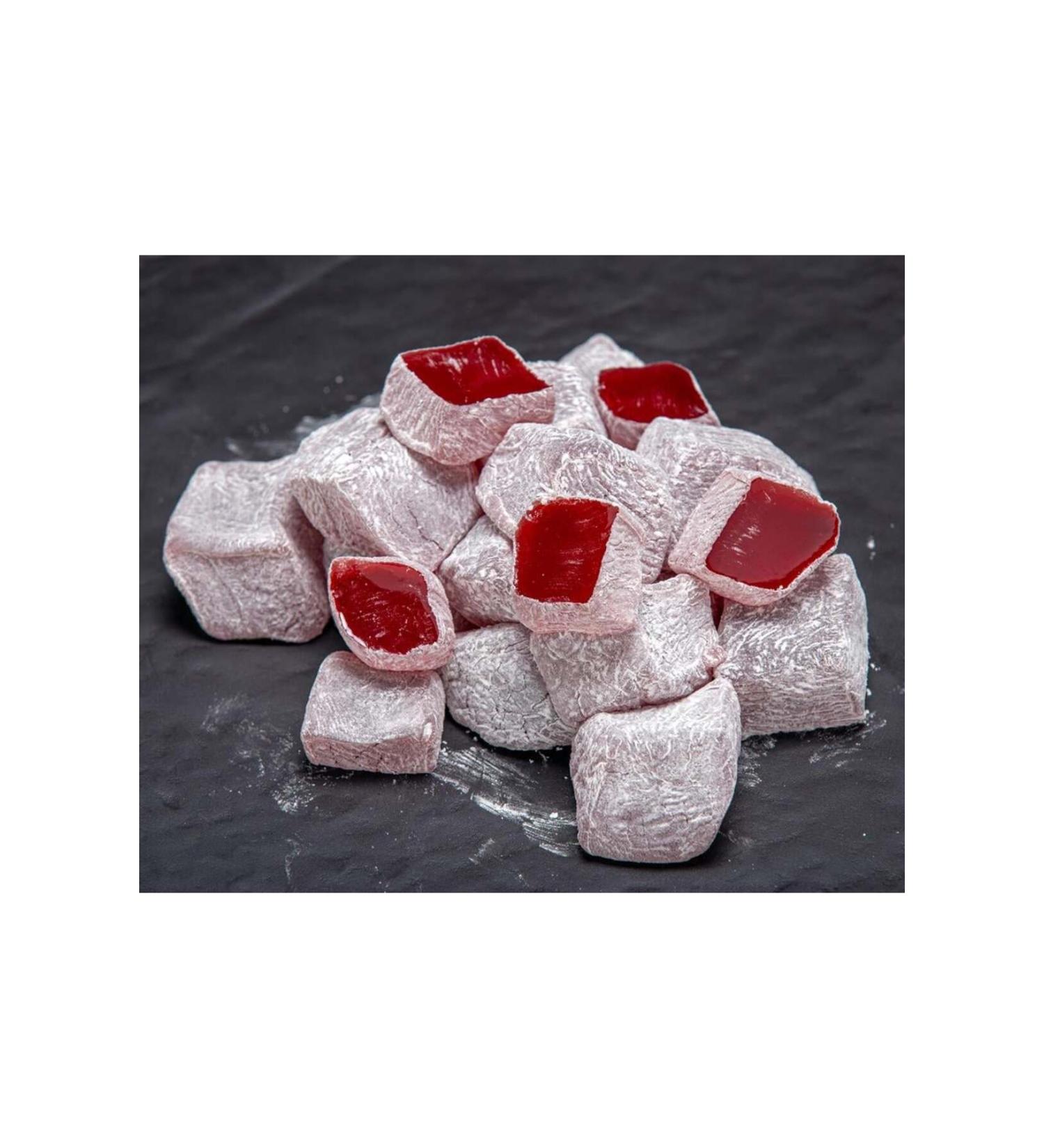HAFIZ MUSTAFA 1864 Pomegranate Plain Turkish Delight 500 grams Vacuum Package