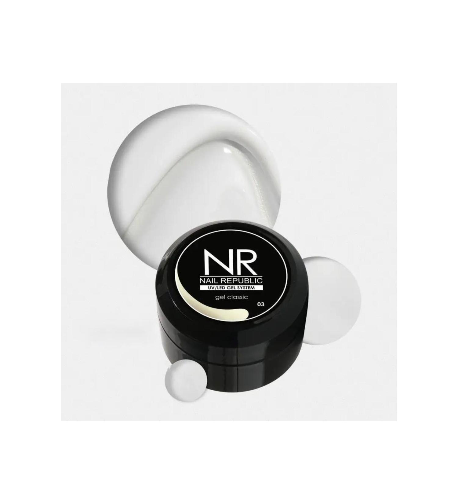 Nail Republic Artificial Nail Gel Uv Gel Classic (MILK WHITE) 50gr. 03