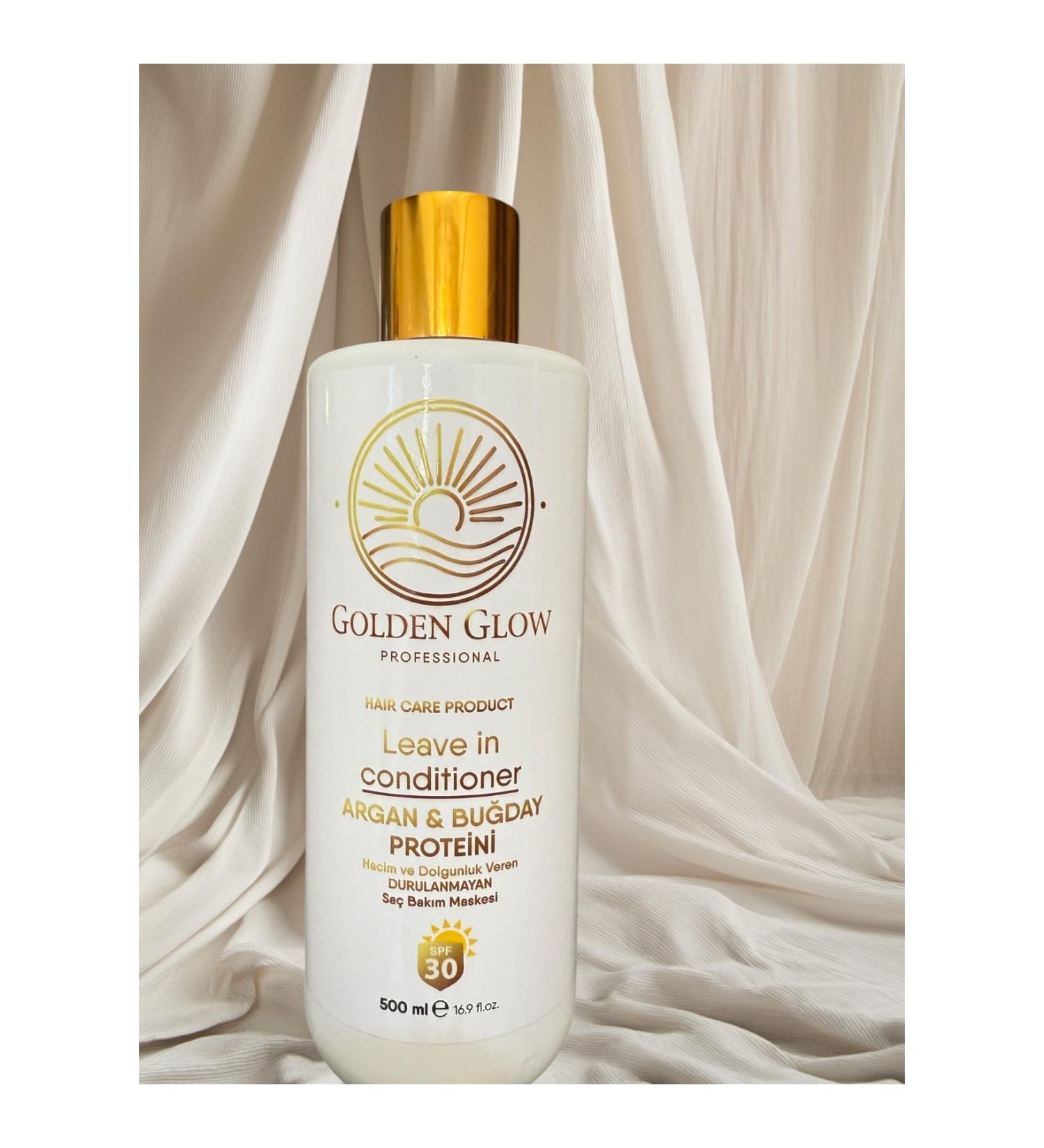 GOLDEN GLOW PROFESSIONAL ARGAN & WHEAT PROTEIN HAIR CARE MASK (NO-RINSE FORMULA) 500ML - Buy Online on GoSupps.com