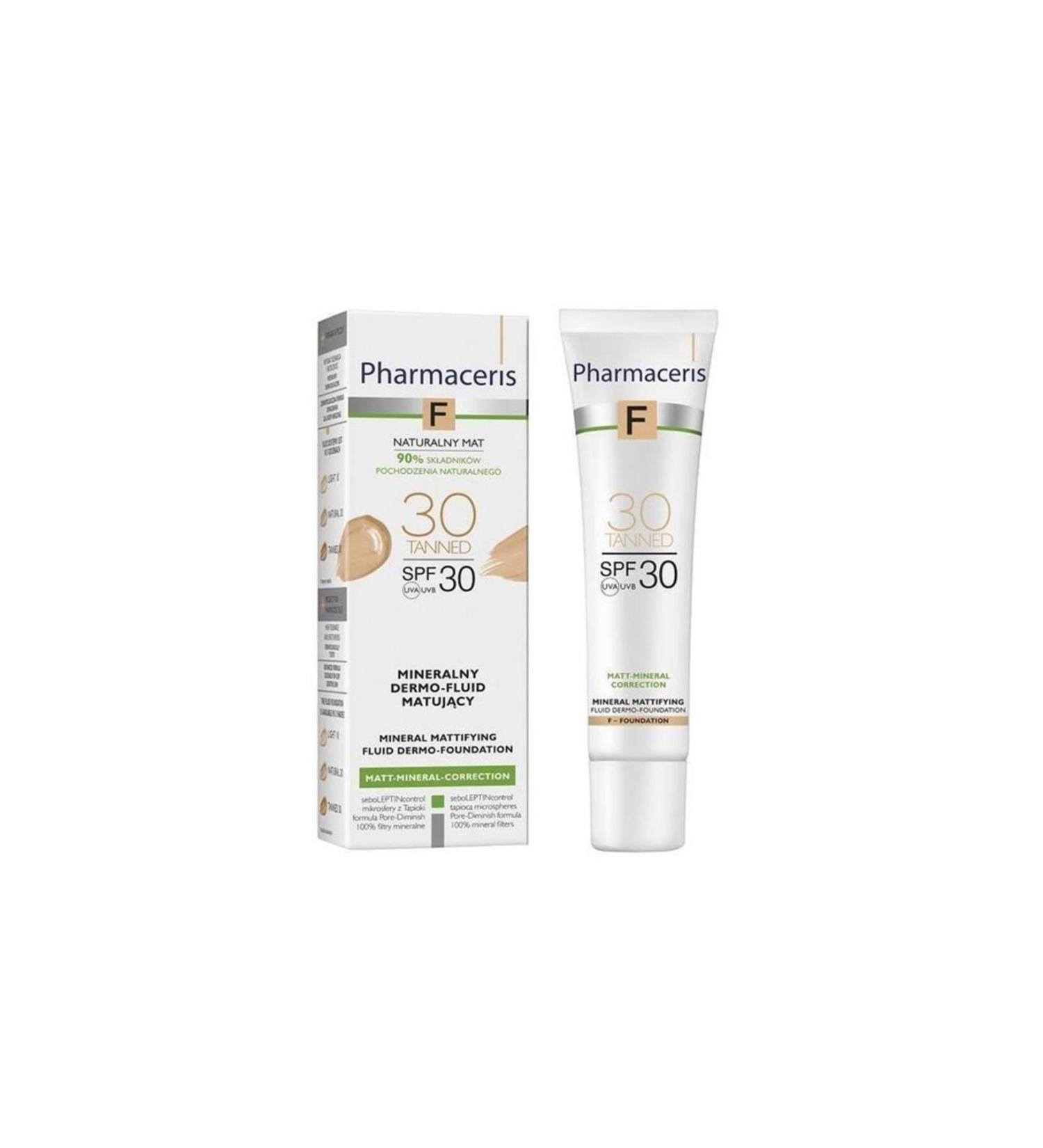 Pharmaceris F Mineral Matifying Fluid Dermo-foundation Spf30 30 Tanned 30 ml