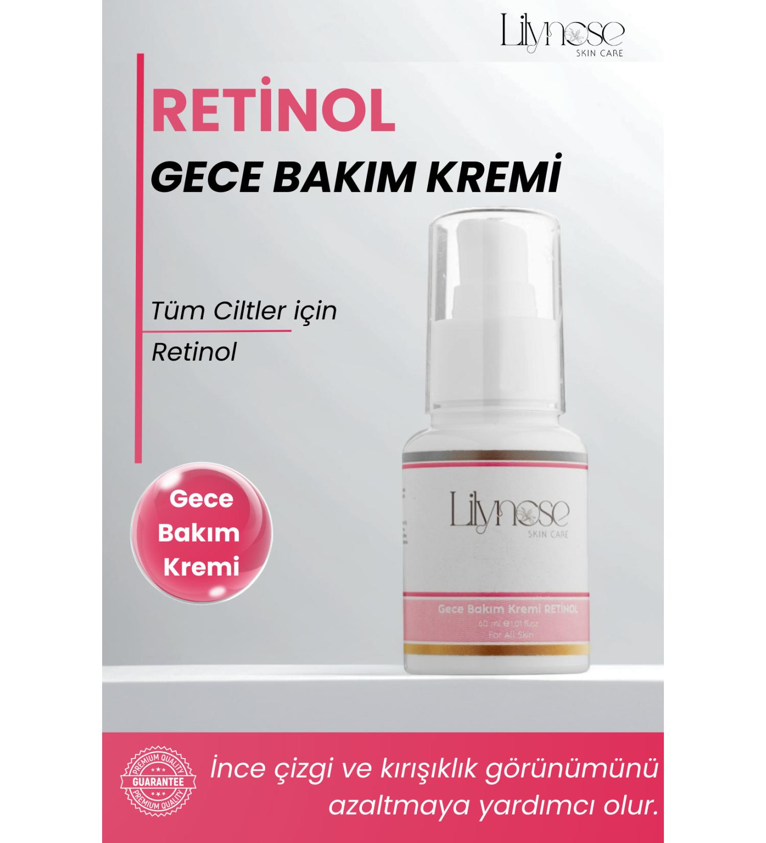 lilynose Anti-Aging Regenerating Moisturizing Night Cream Retinol - Buy Online on GoSupps.com